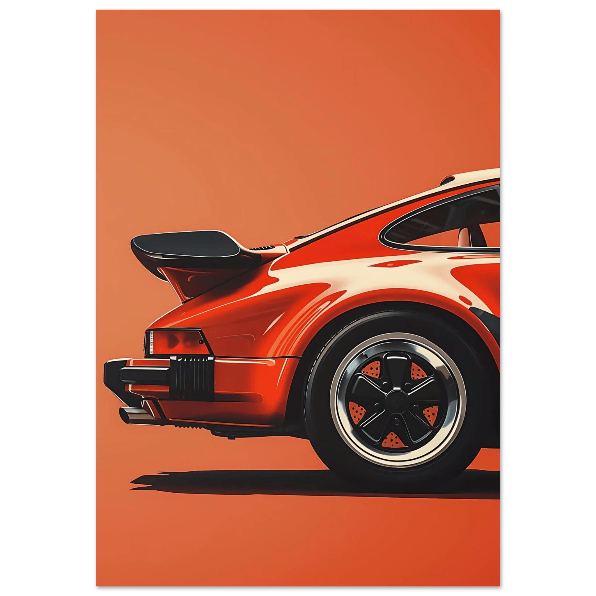 Retro Car - Poster - Arthena