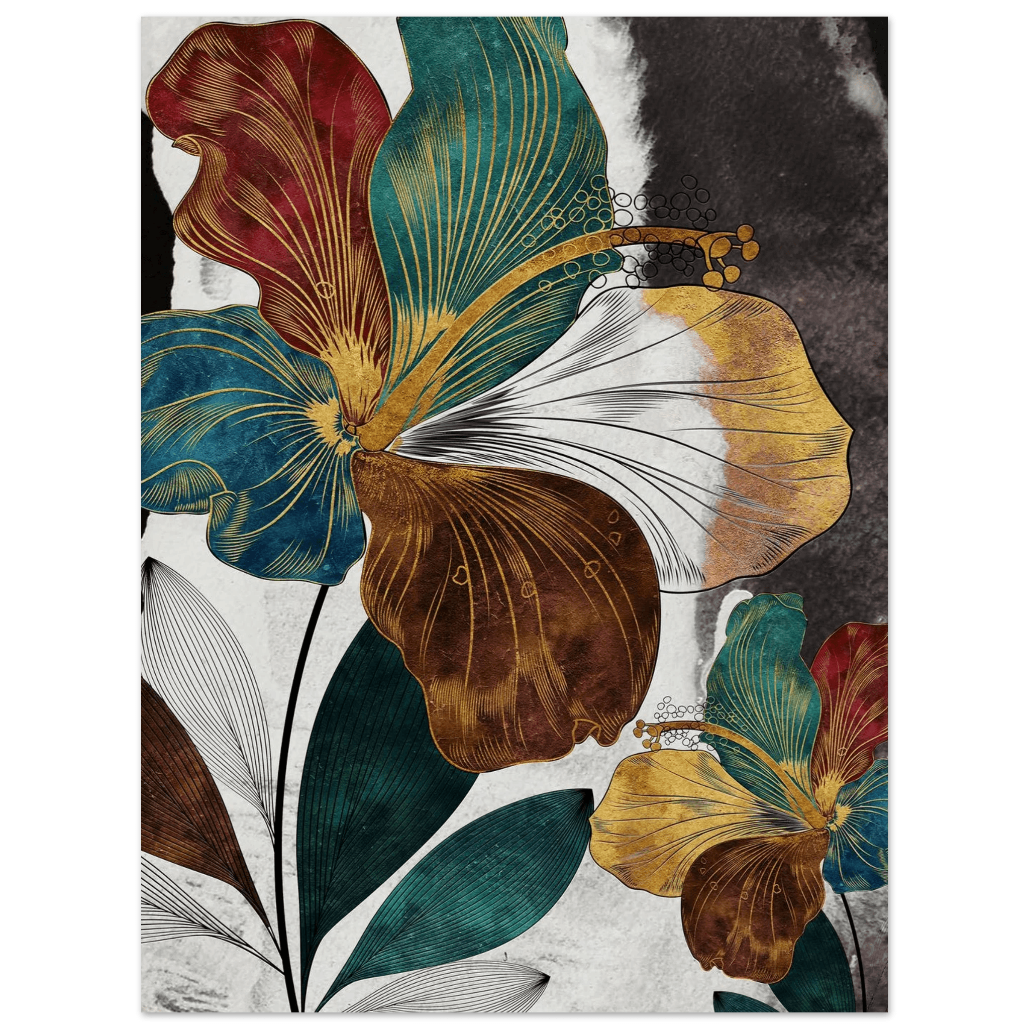 Golden Bloom Symphony - Poster - Arthena