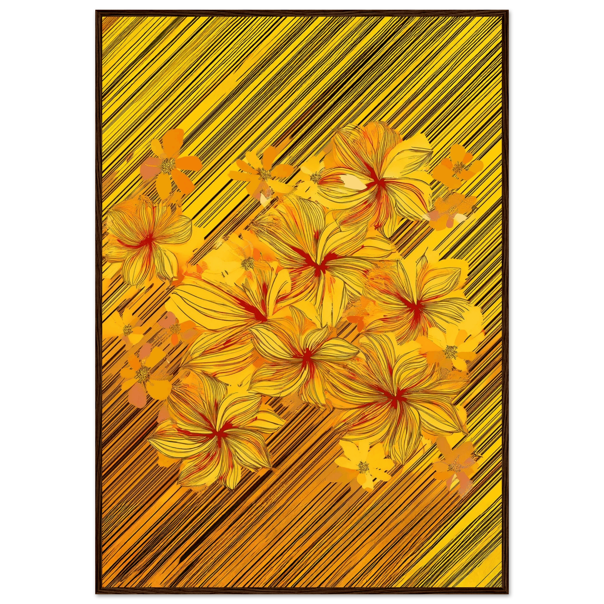 Golden Blossoms - Poster - Arthena
