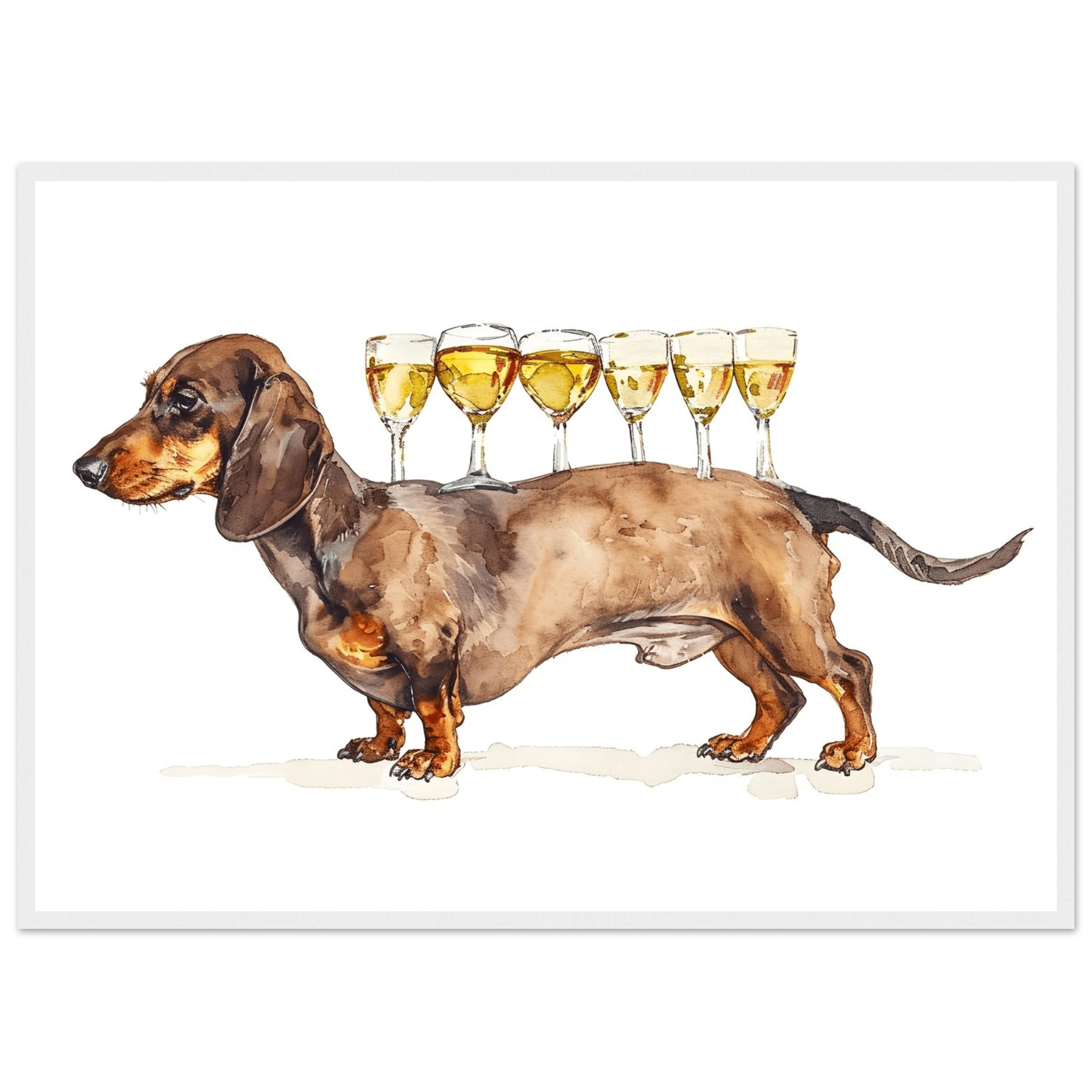 Wiener Dog Butler - Poster - Arthena