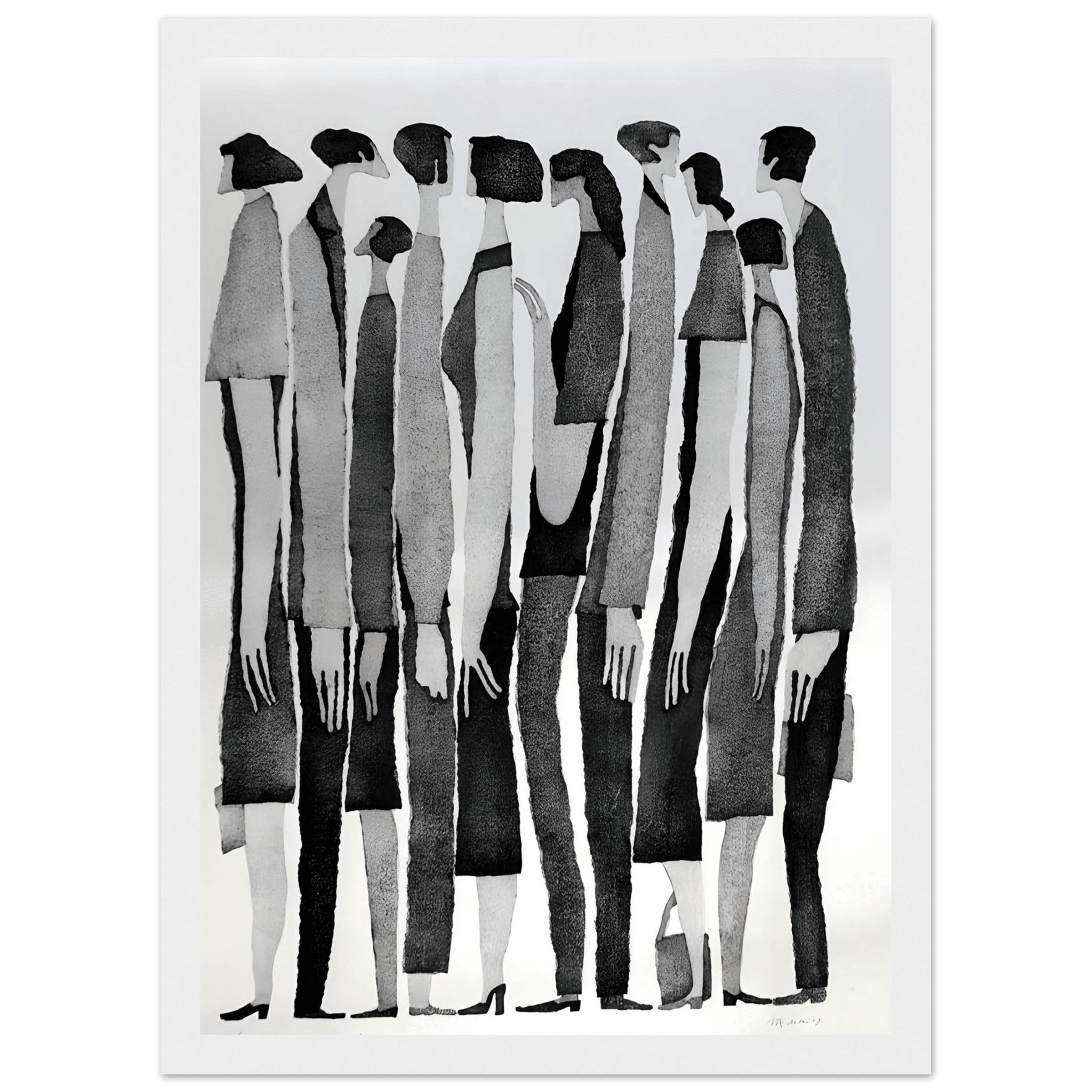 Silent Crowd - Poster - Arthena