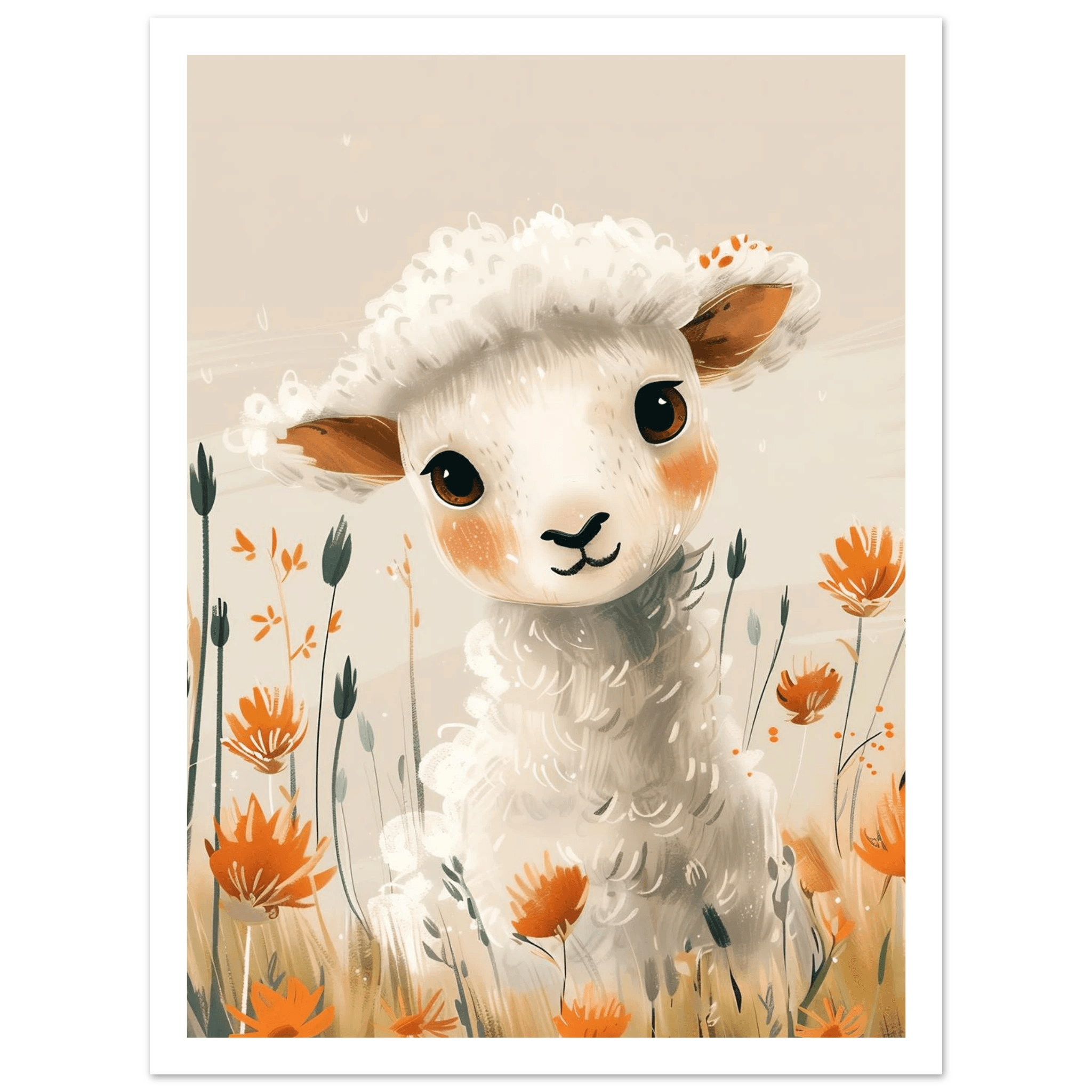 Baby Lamb - Poster - Arthena