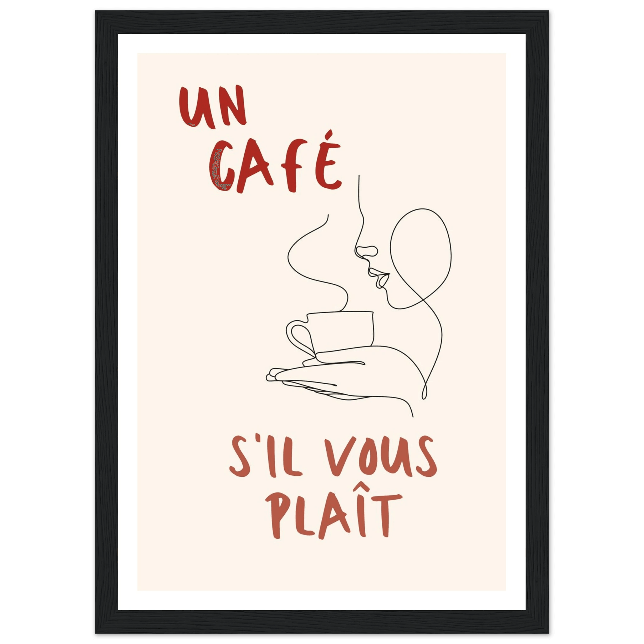 Un Café S'il Vous Plait - Poster - Arthena