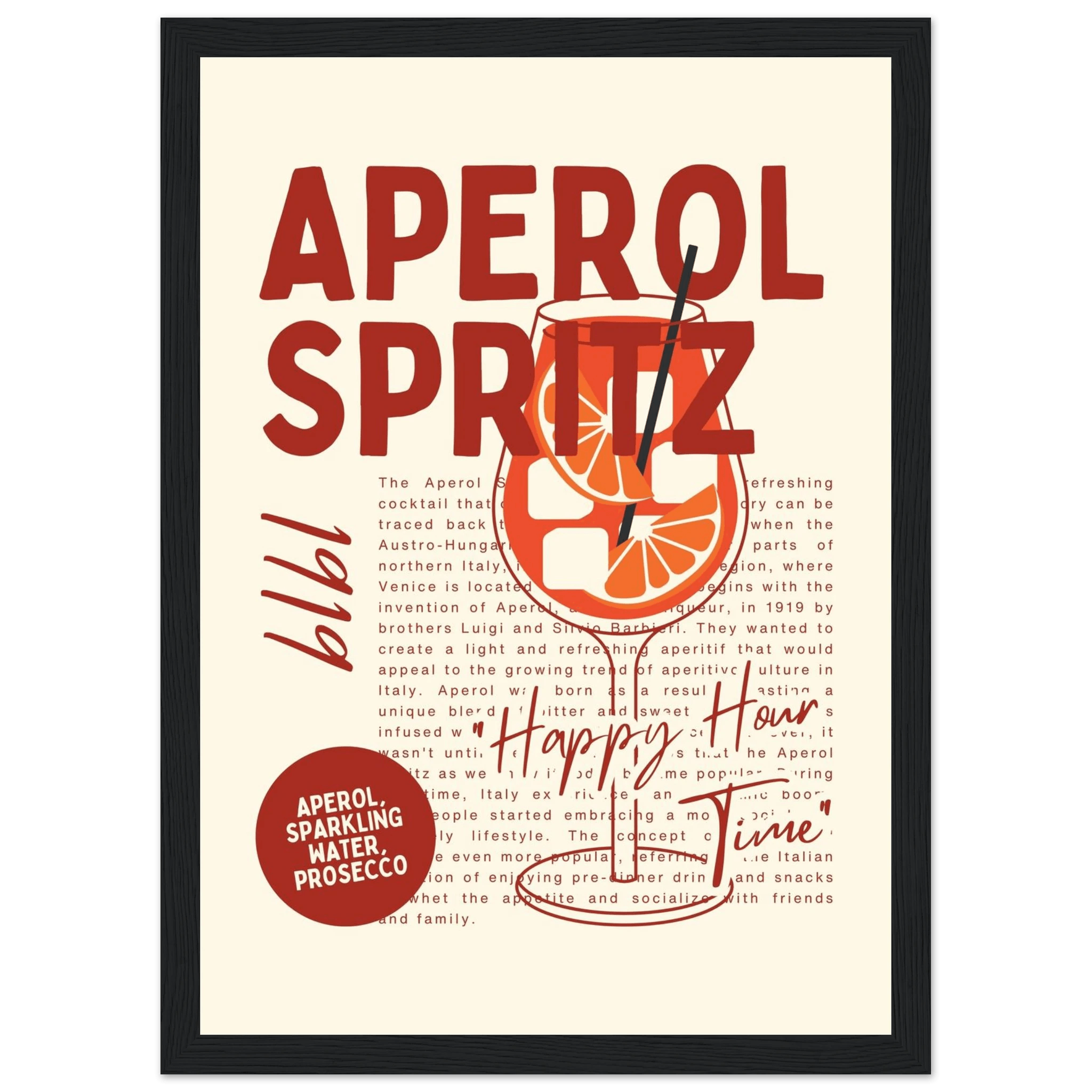 Aperol Spritz 1919 - Poster - Arthena