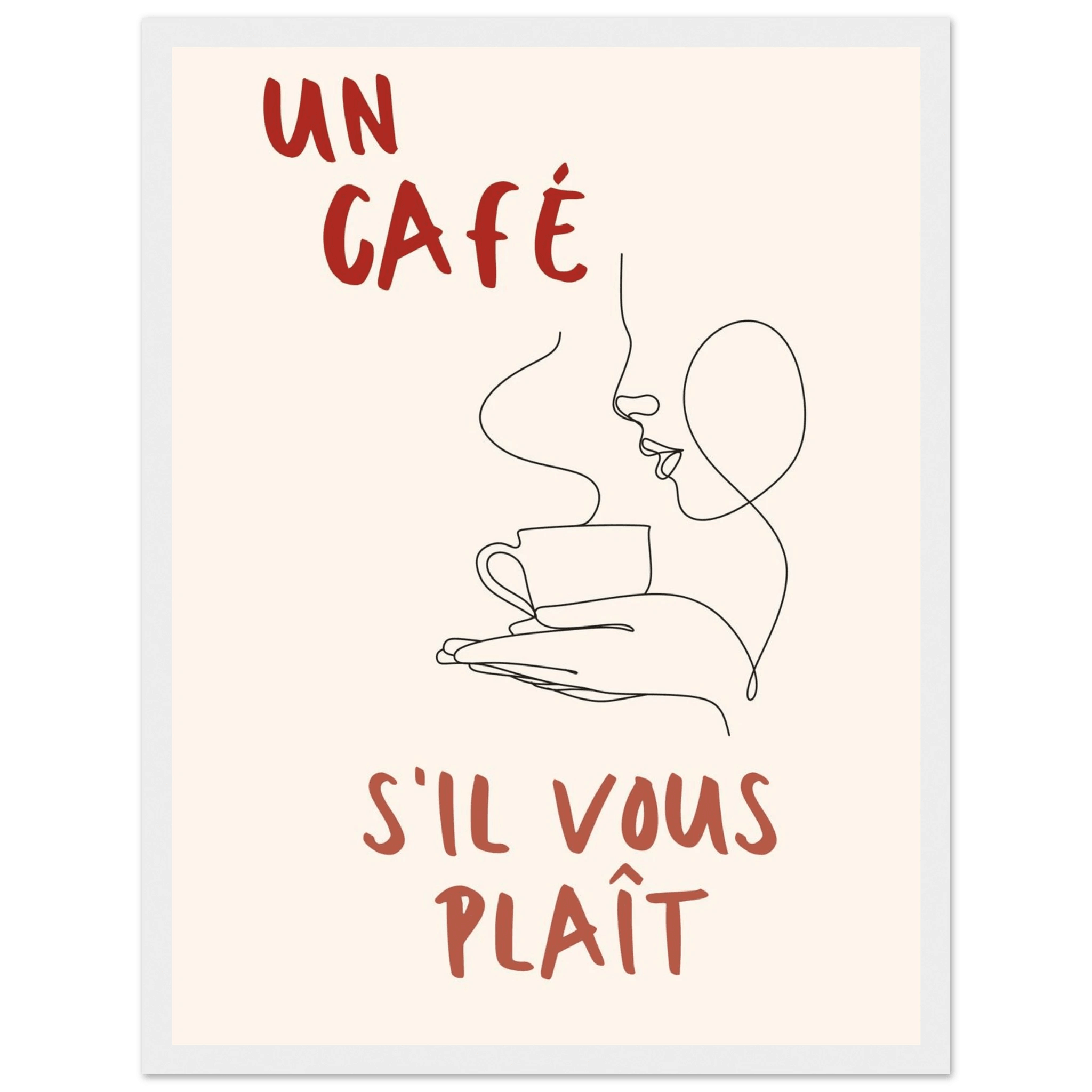 Un Café S'il Vous Plait - Poster - Arthena