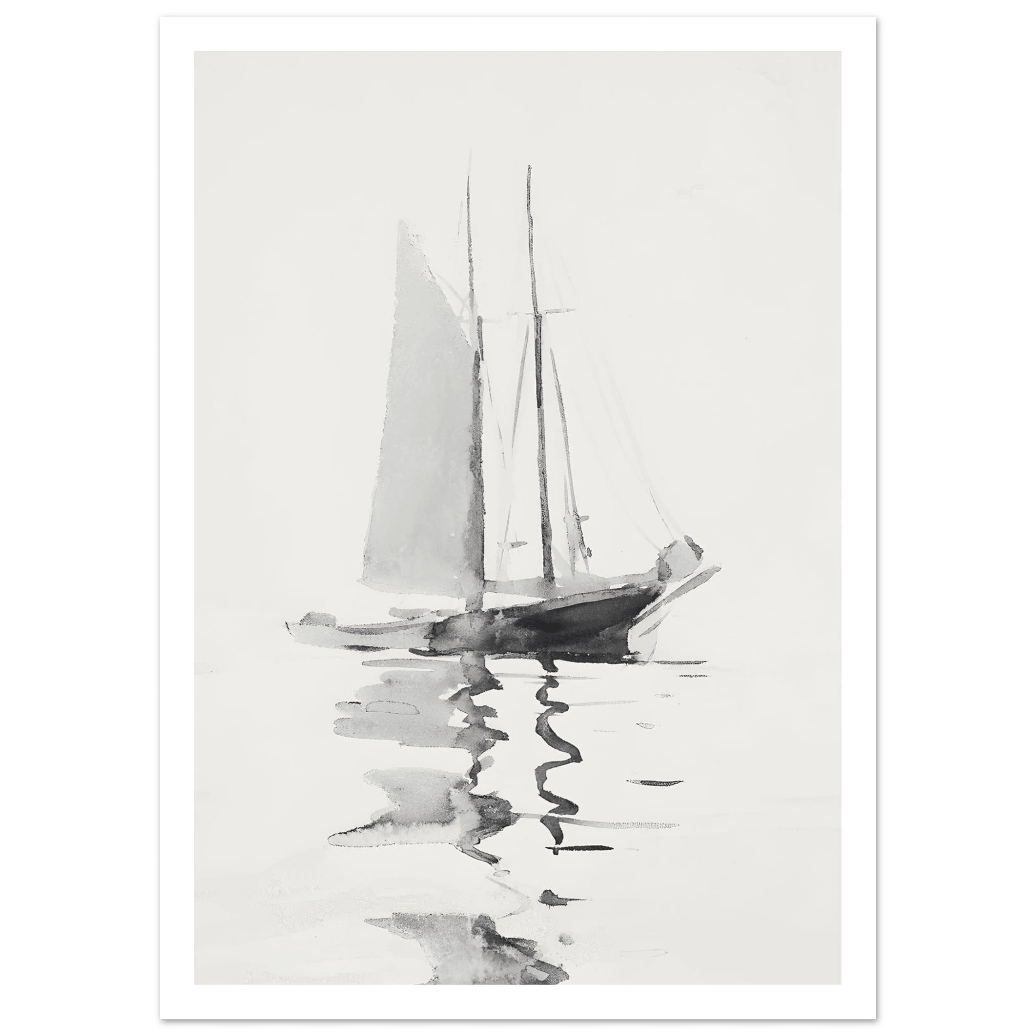 Abstract boat - Poster - Arthena