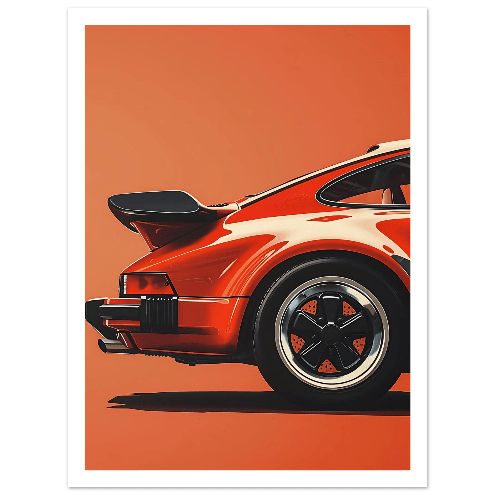 Retro Car - Poster - Arthena