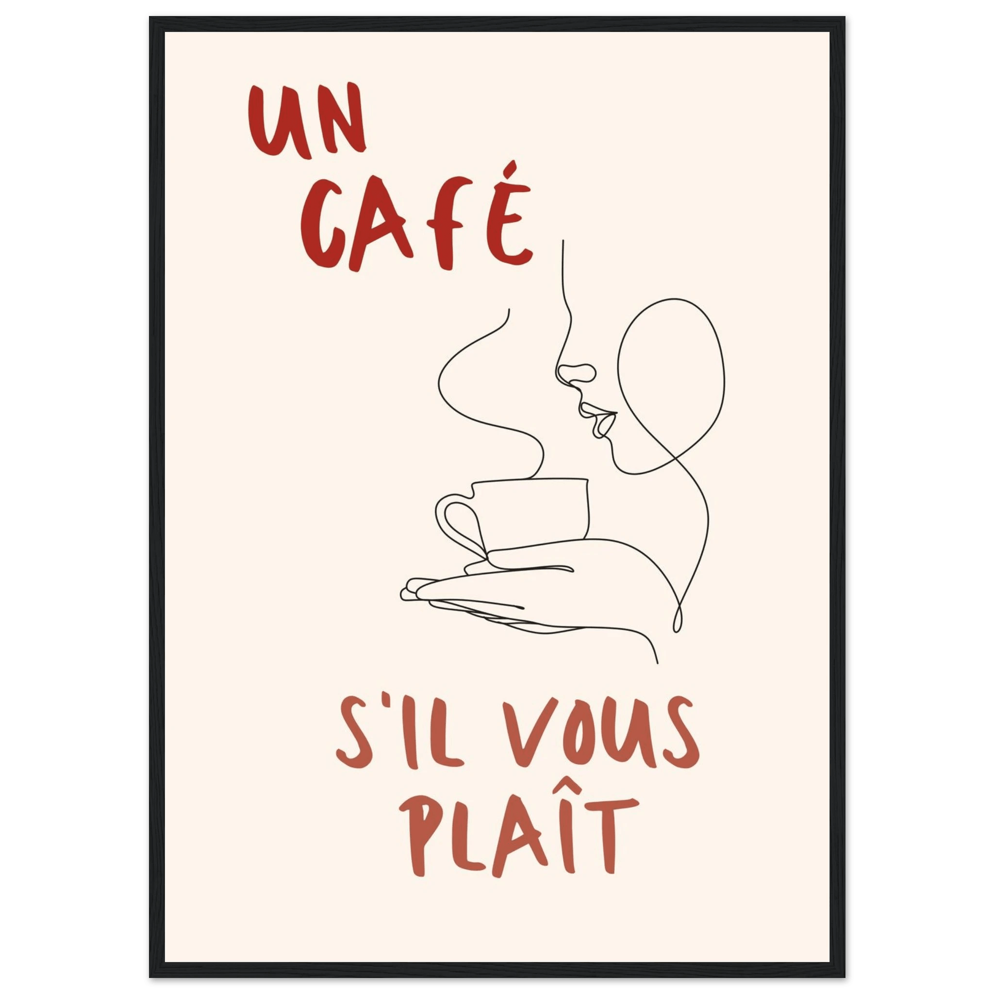 Un Café S'il Vous Plait - Poster - Arthena