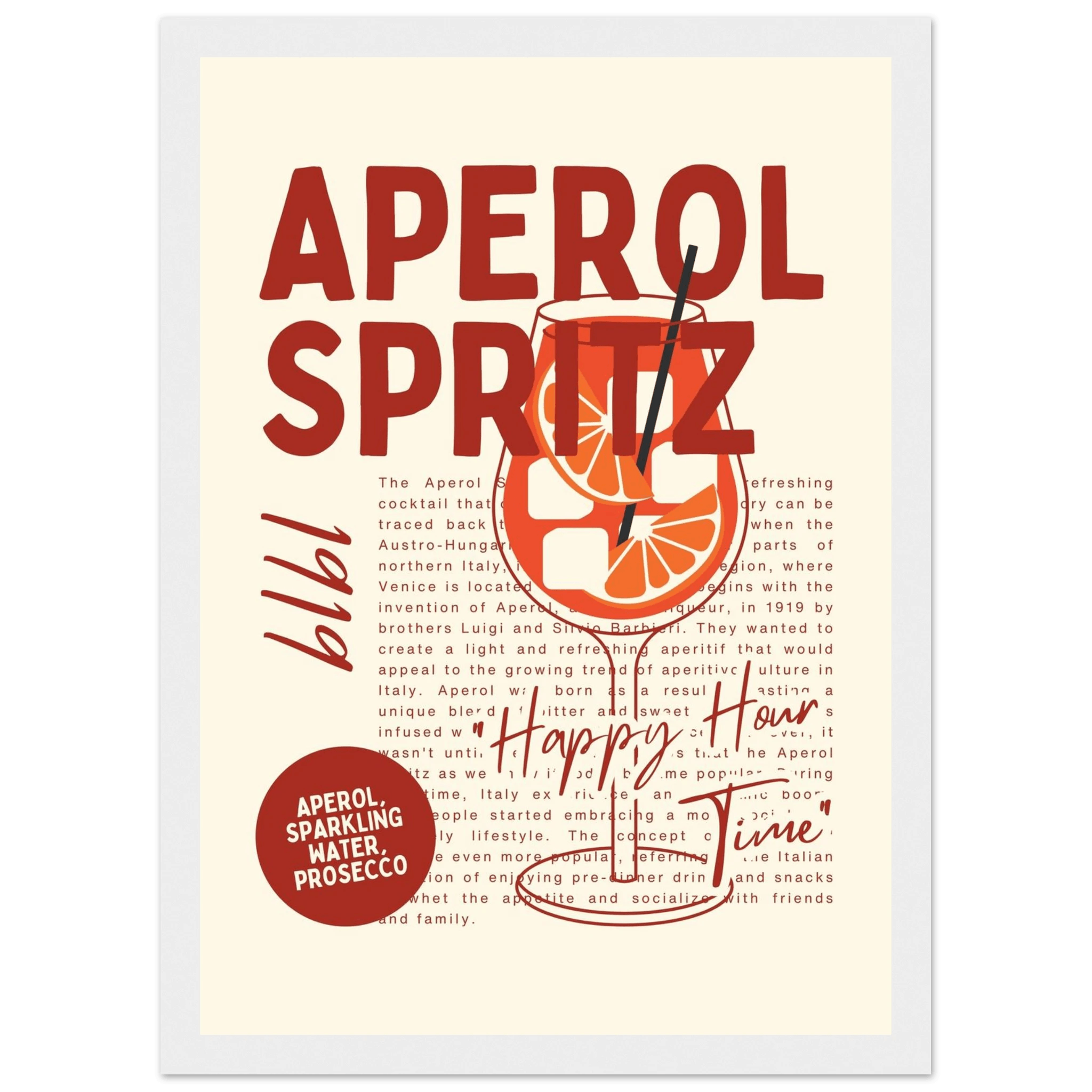 Aperol Spritz 1919 - Poster - Arthena