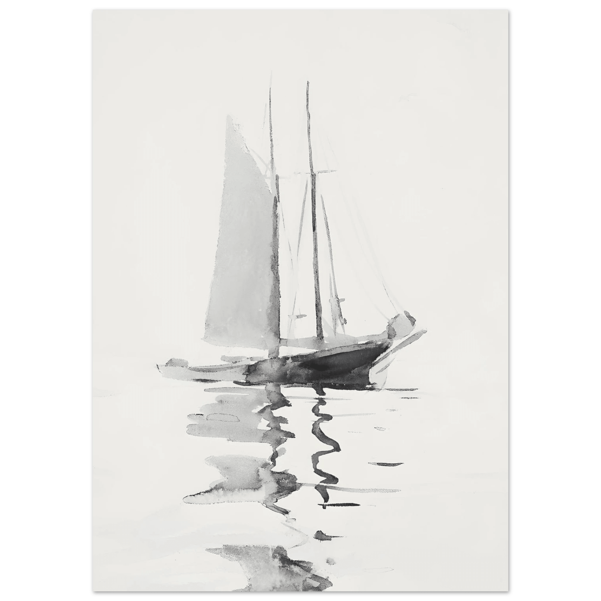 Abstract boat - Poster - Arthena