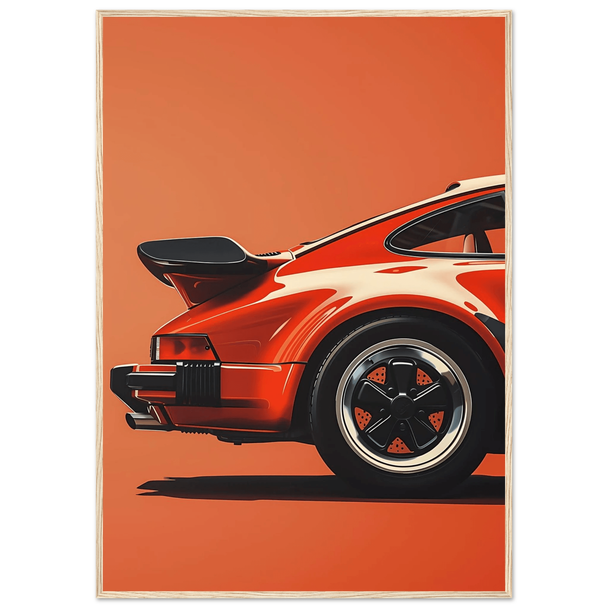 Retro Car - Poster - Arthena