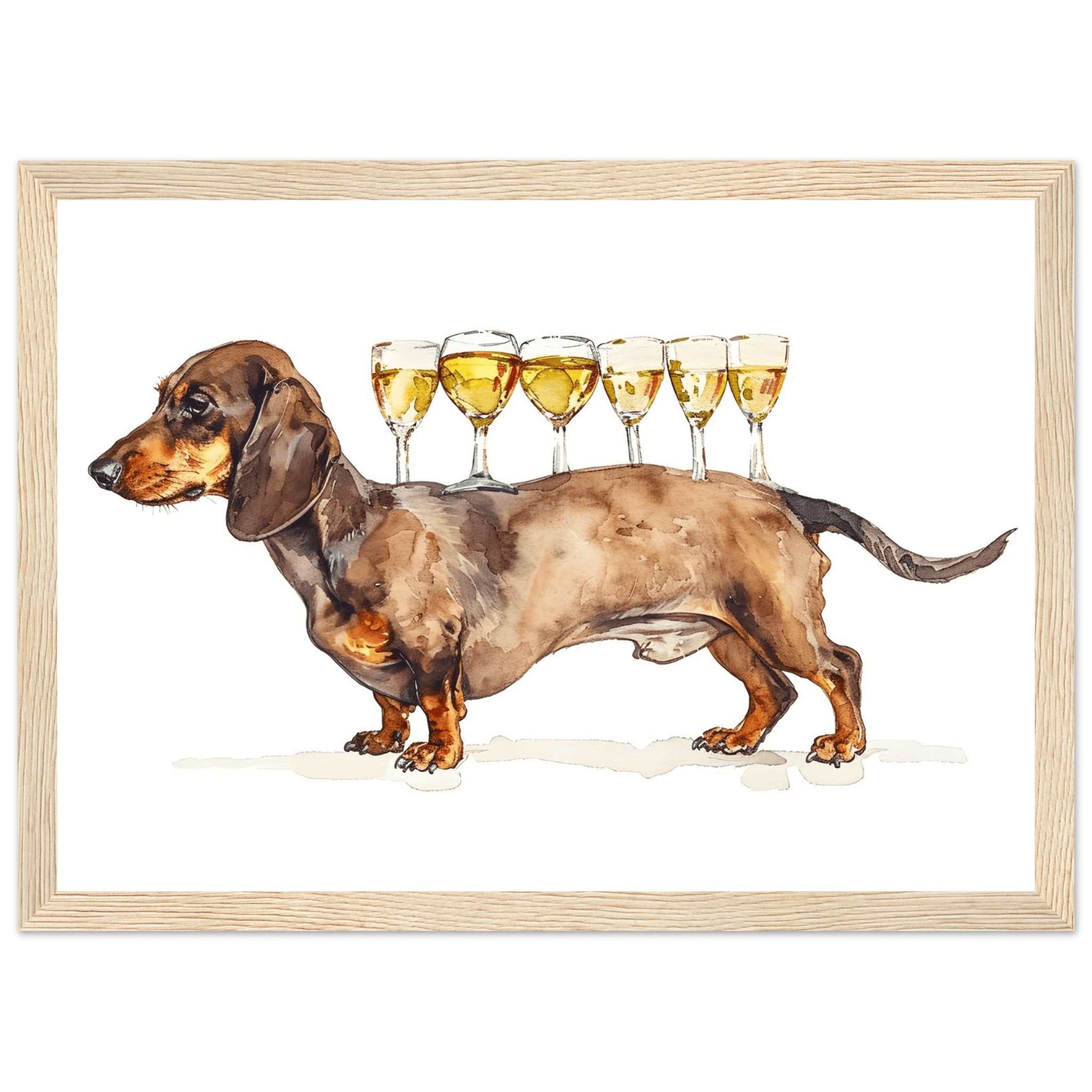 Wiener Dog Butler - Poster - Arthena
