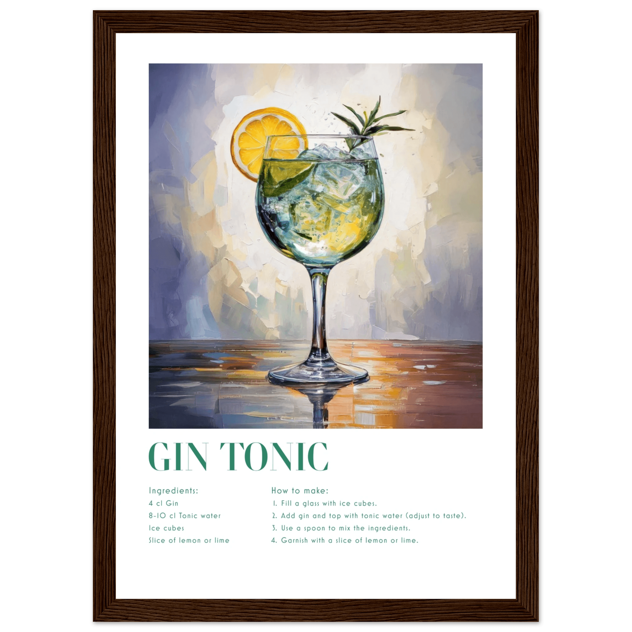 Gin Tonic - Poster - Arthena