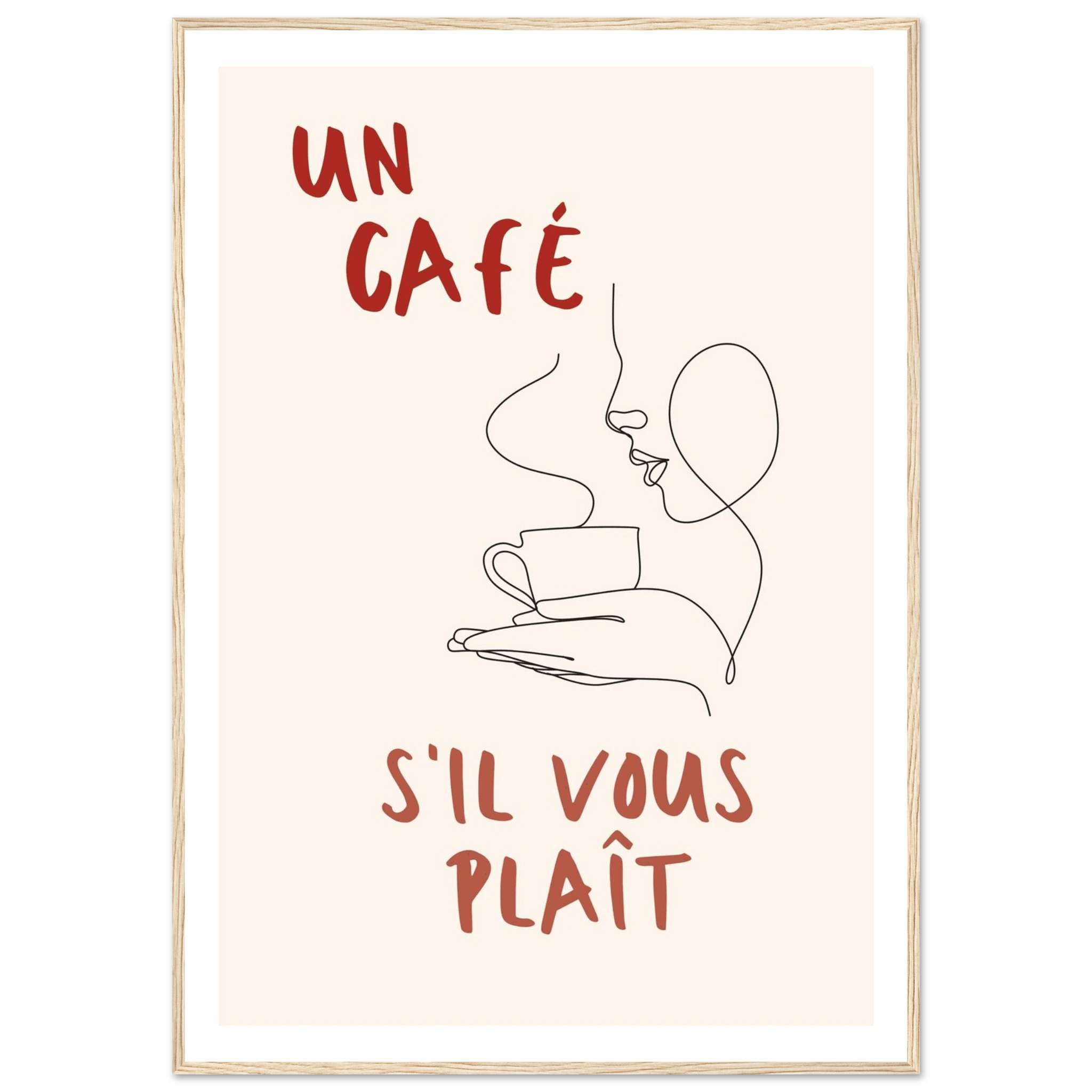 Un Café S'il Vous Plait - Poster - Arthena