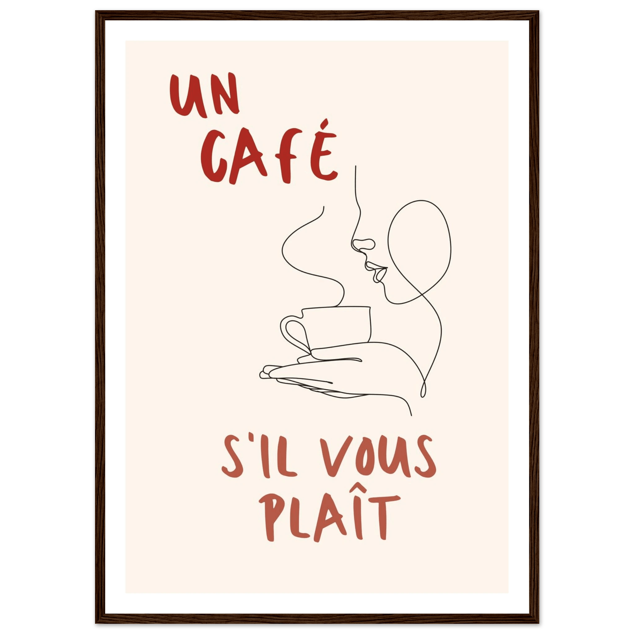 Un Café S'il Vous Plait - Poster - Arthena