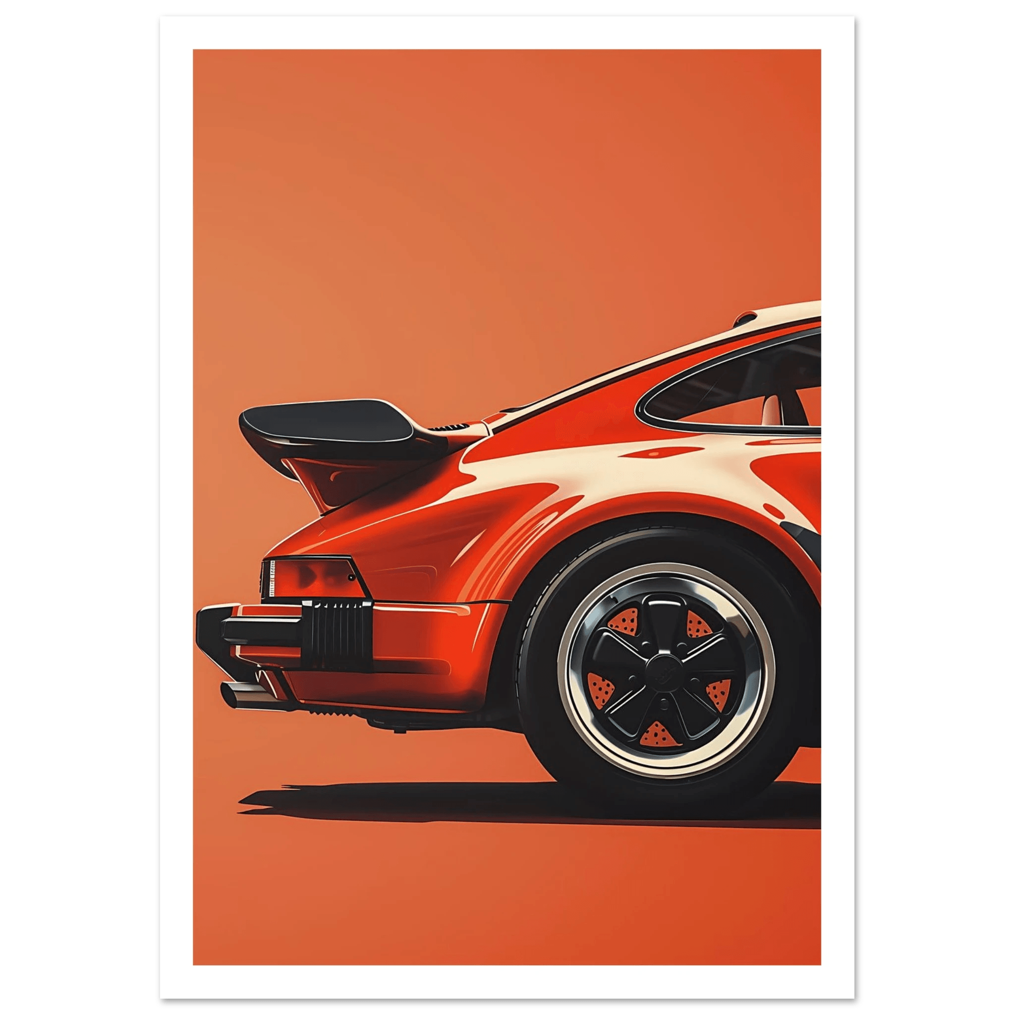 Retro Car - Poster - Arthena