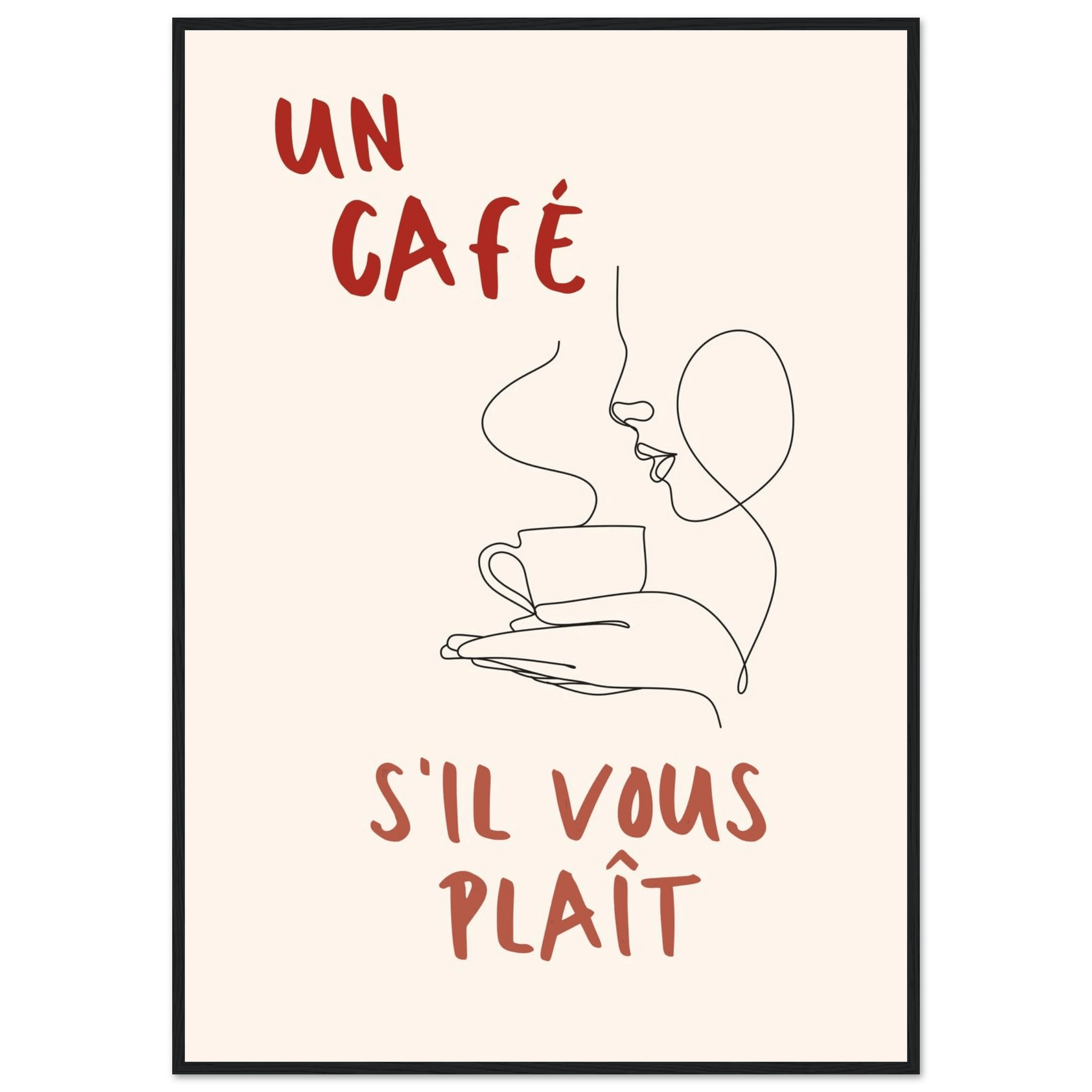 Un Café S'il Vous Plait - Poster - Arthena