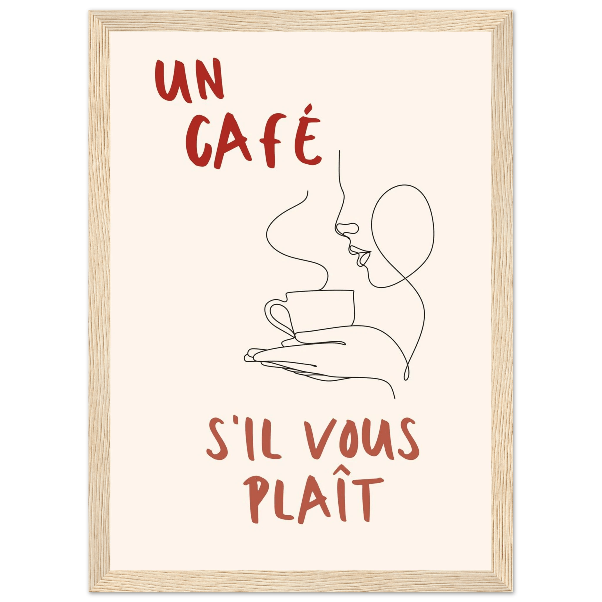 Un Café S'il Vous Plait - Poster - Arthena