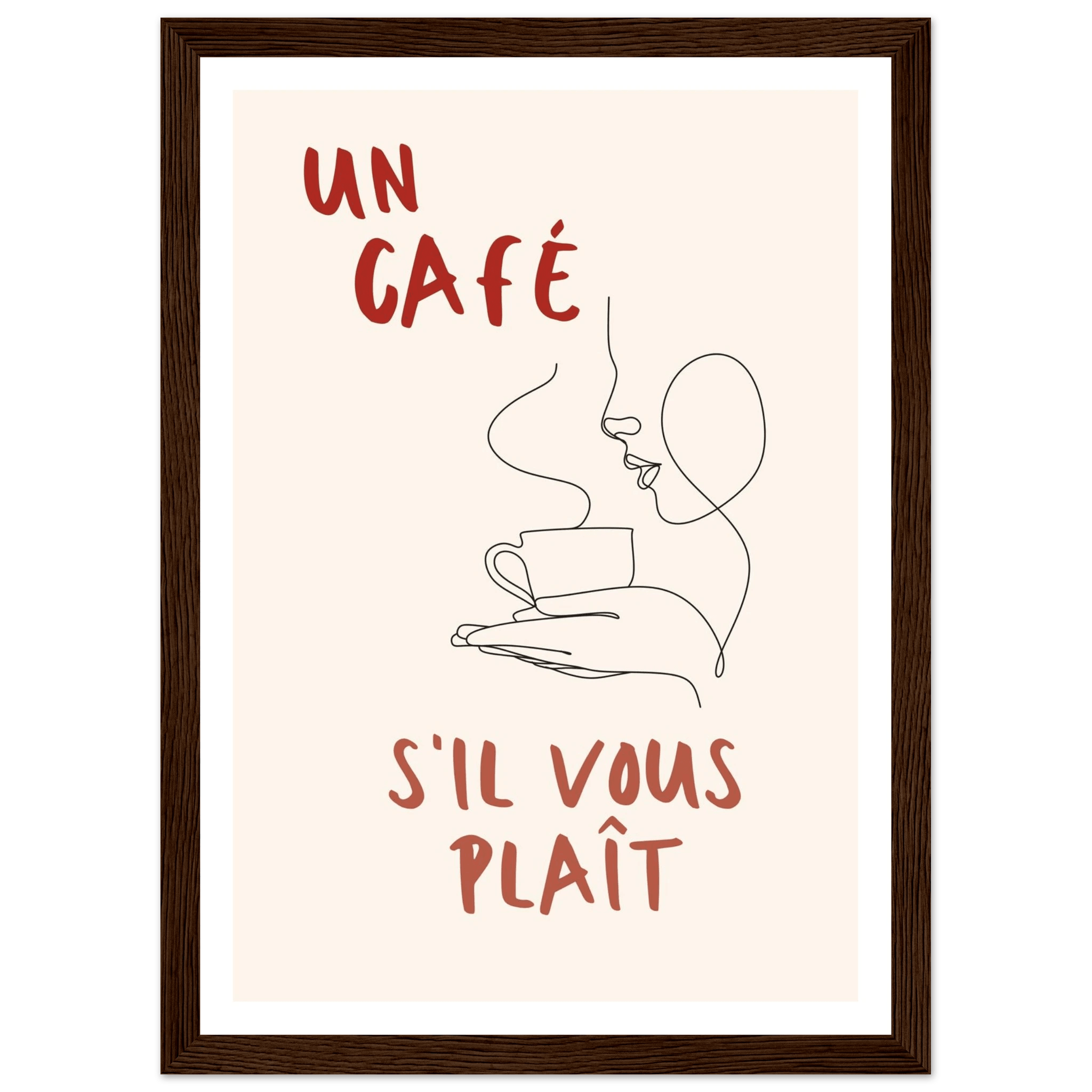 Un Café S'il Vous Plait - Poster - Arthena