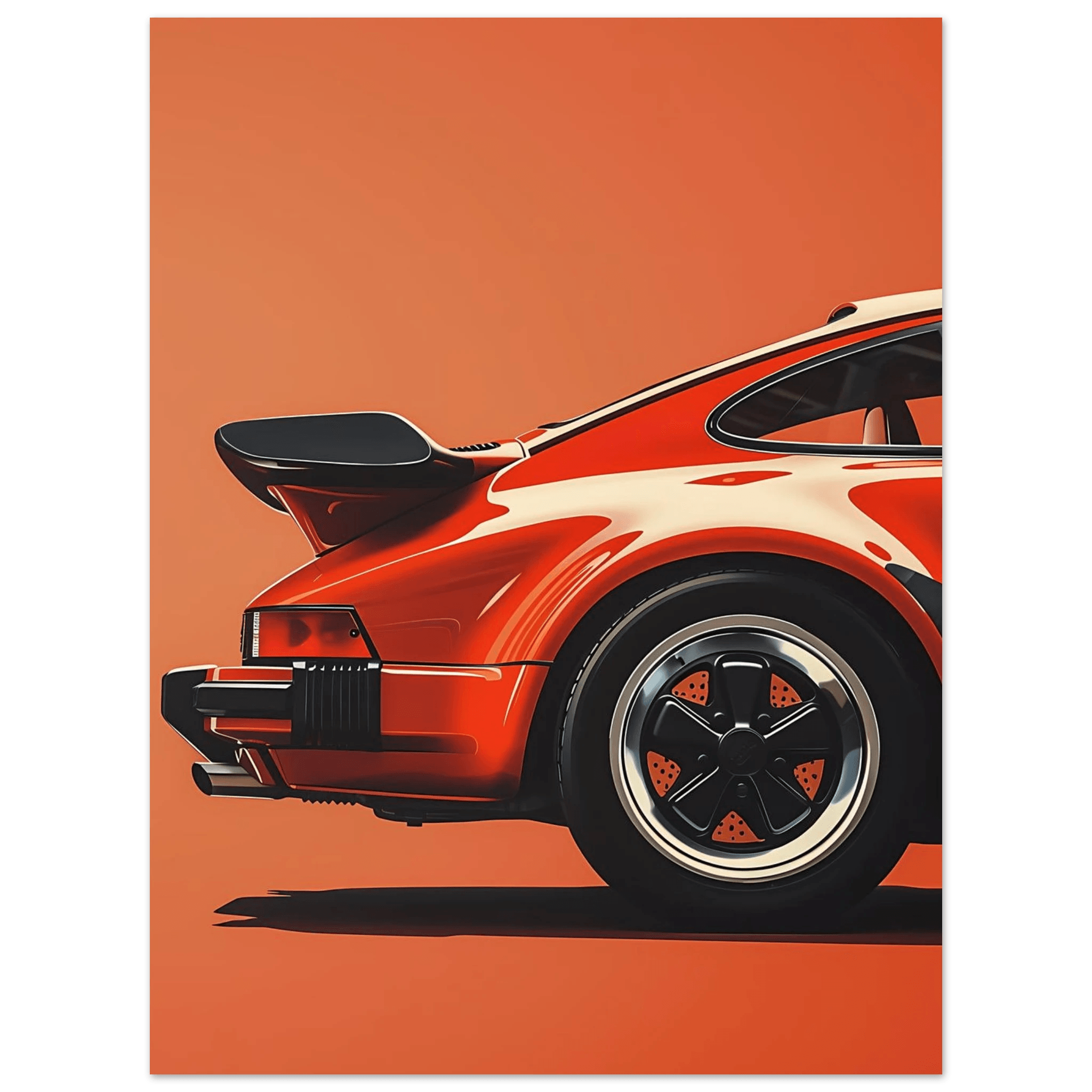 Retro Car - Poster - Arthena