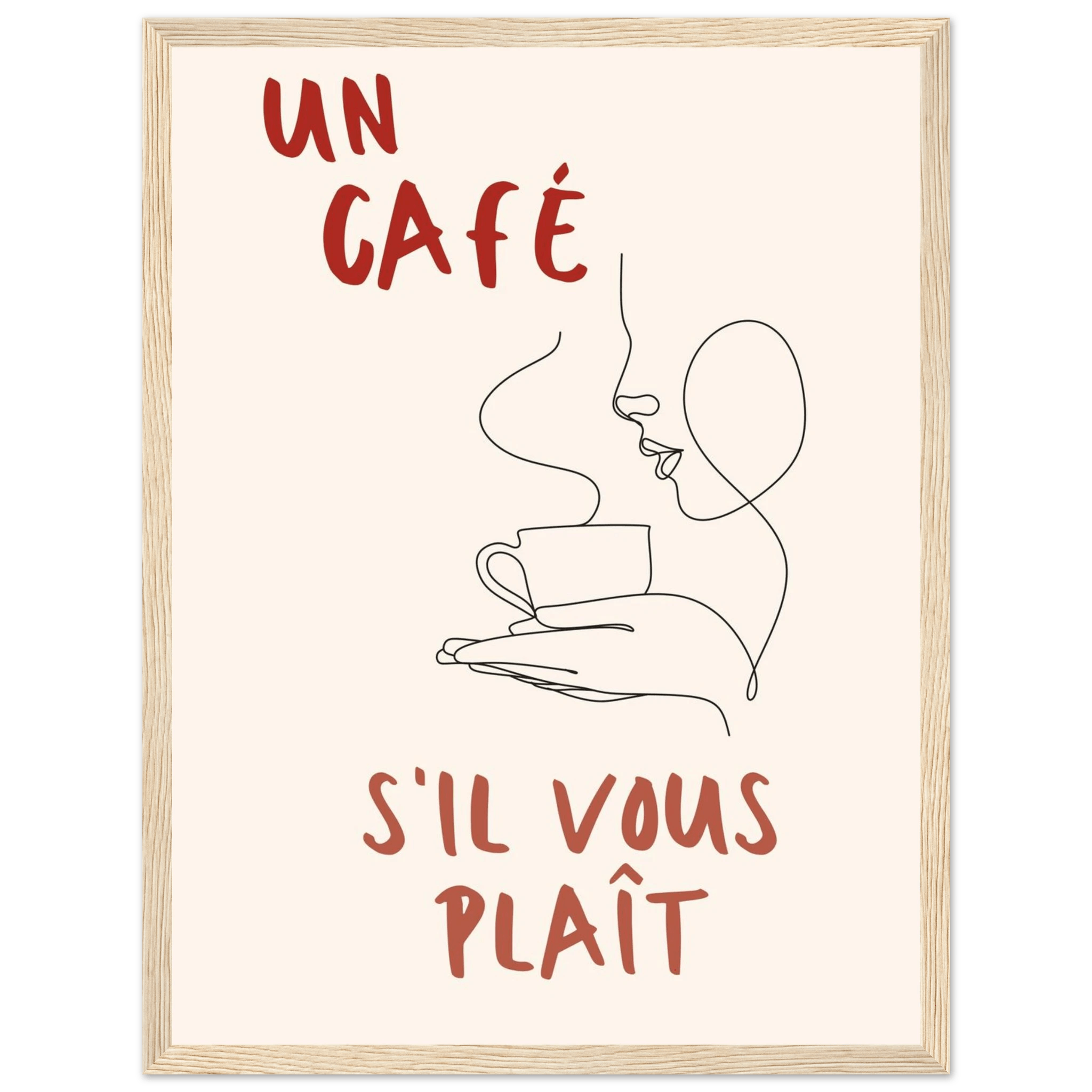 Un Café S'il Vous Plait - Poster - Arthena