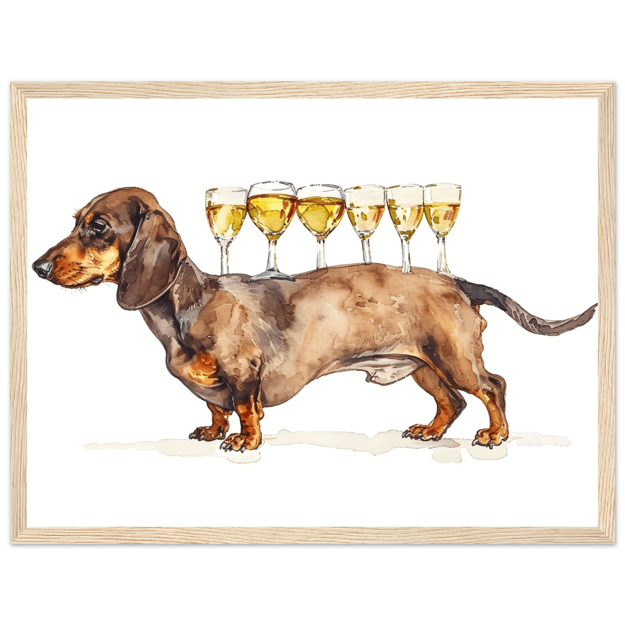 Wiener Dog Butler - Poster - Arthena