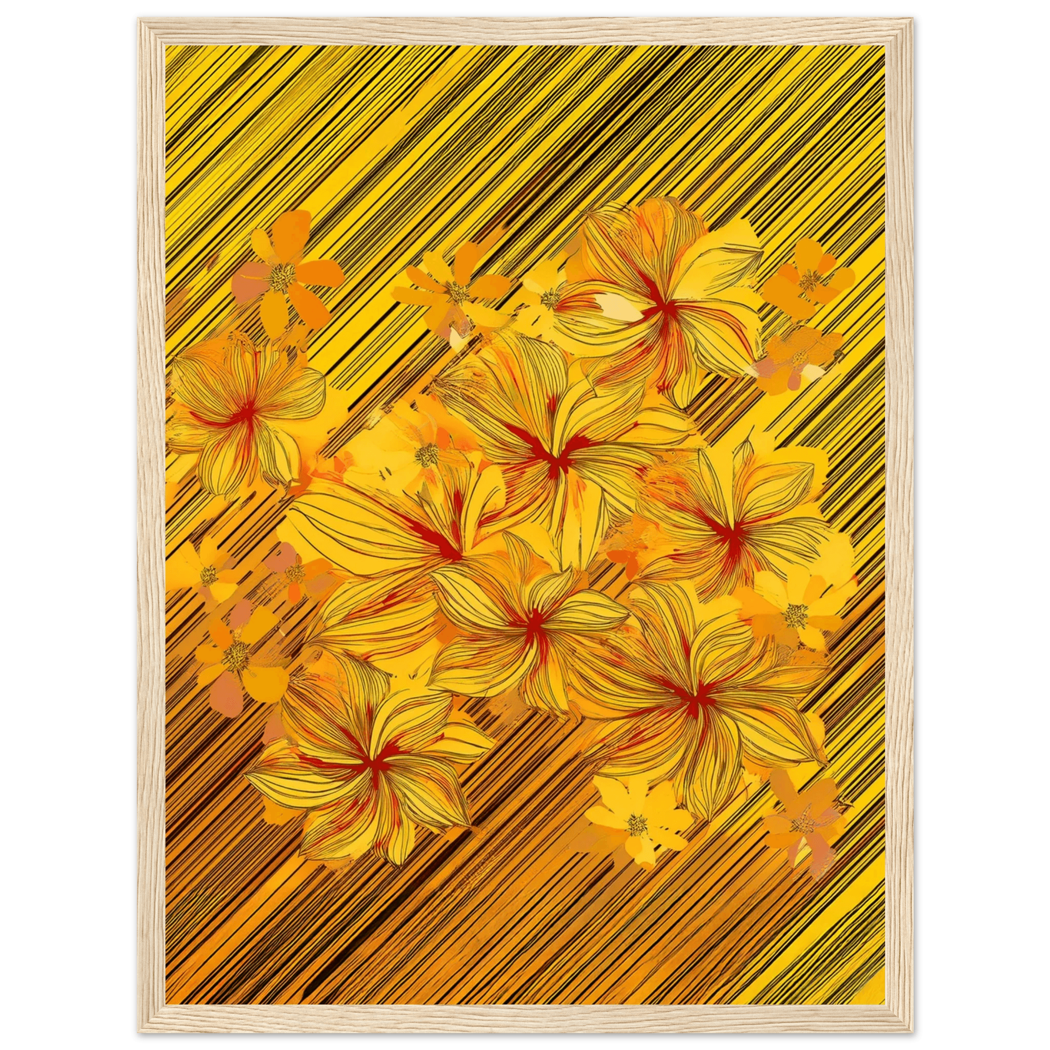 Golden Blossoms - Poster - Arthena