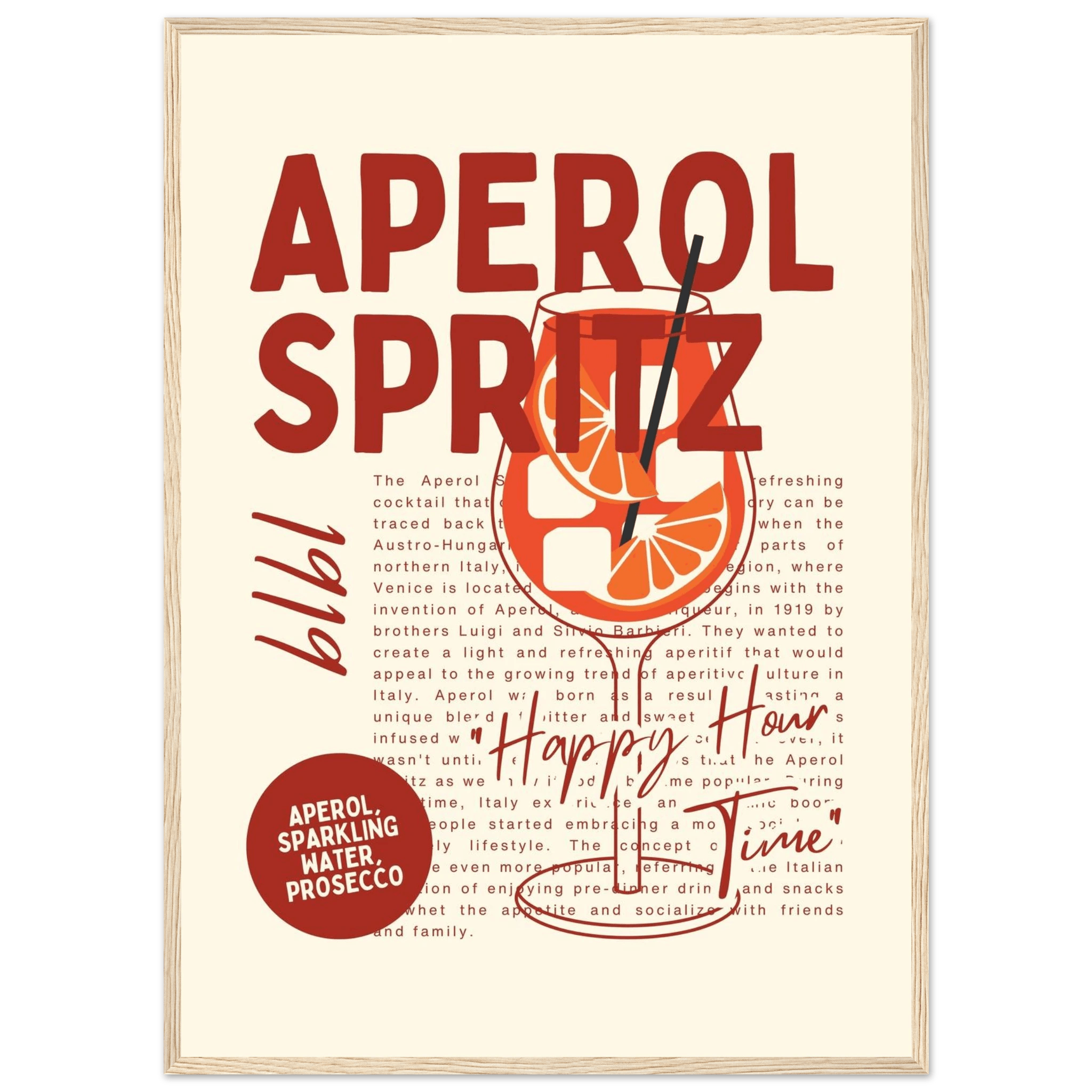 Aperol Spritz 1919 - Poster - Arthena
