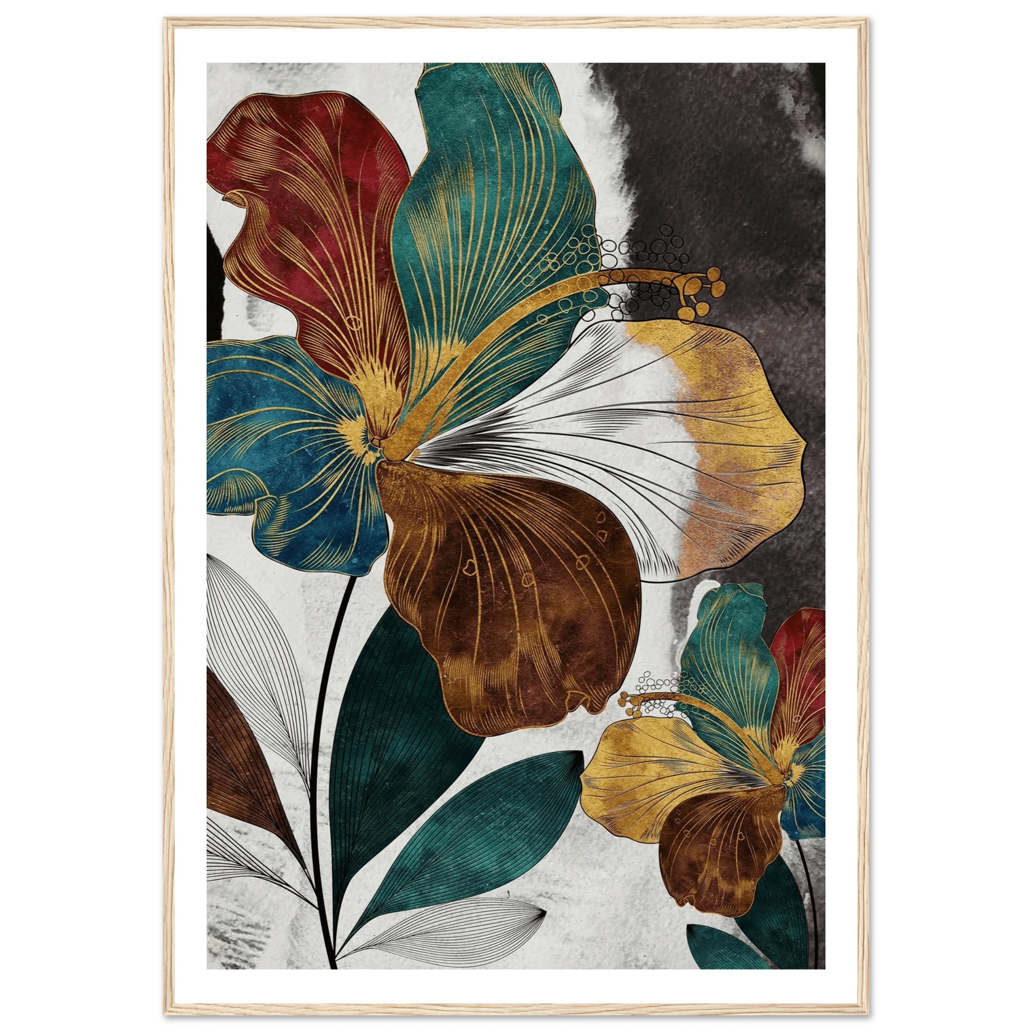 Golden Bloom Symphony - Poster - Arthena