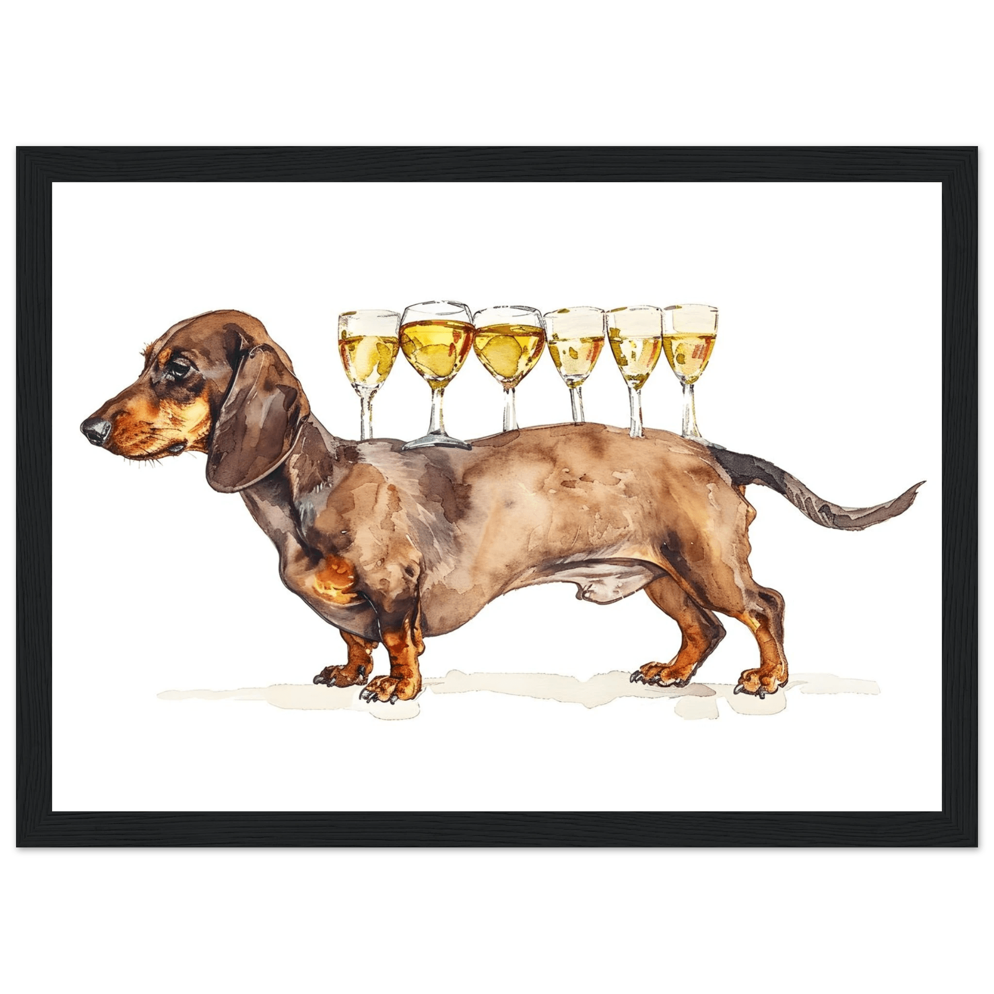 Wiener Dog Butler - Poster - Arthena