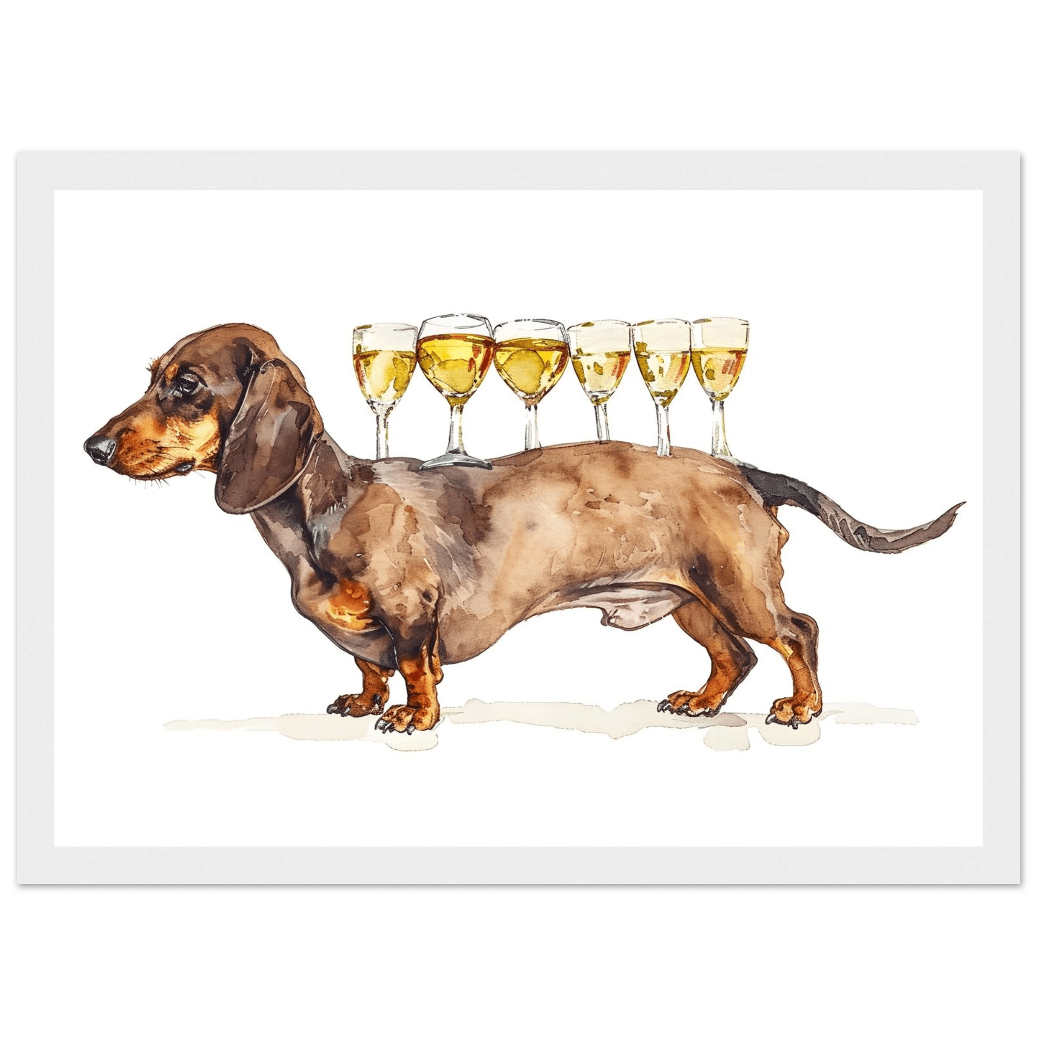Wiener Dog Butler - Poster - Arthena