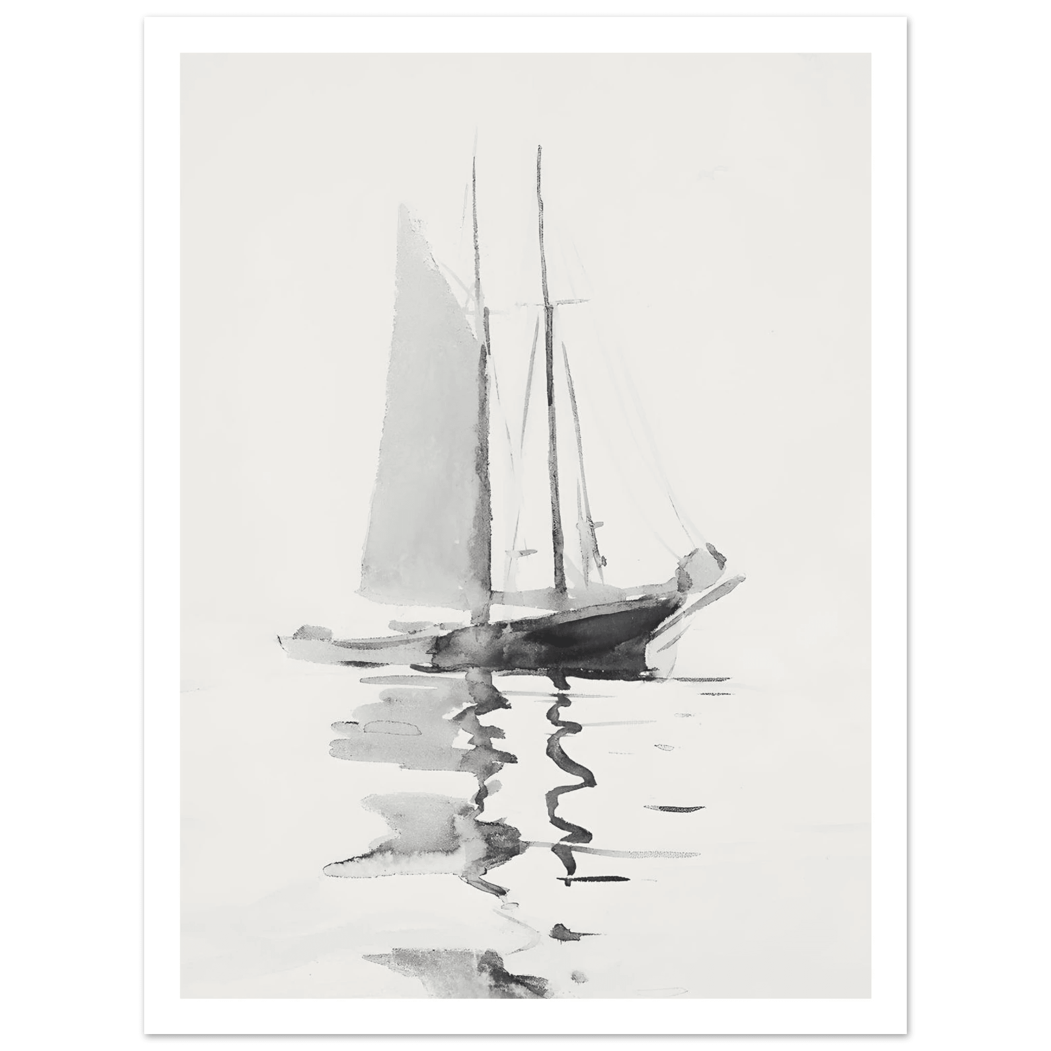 Abstract boat - Poster - Arthena