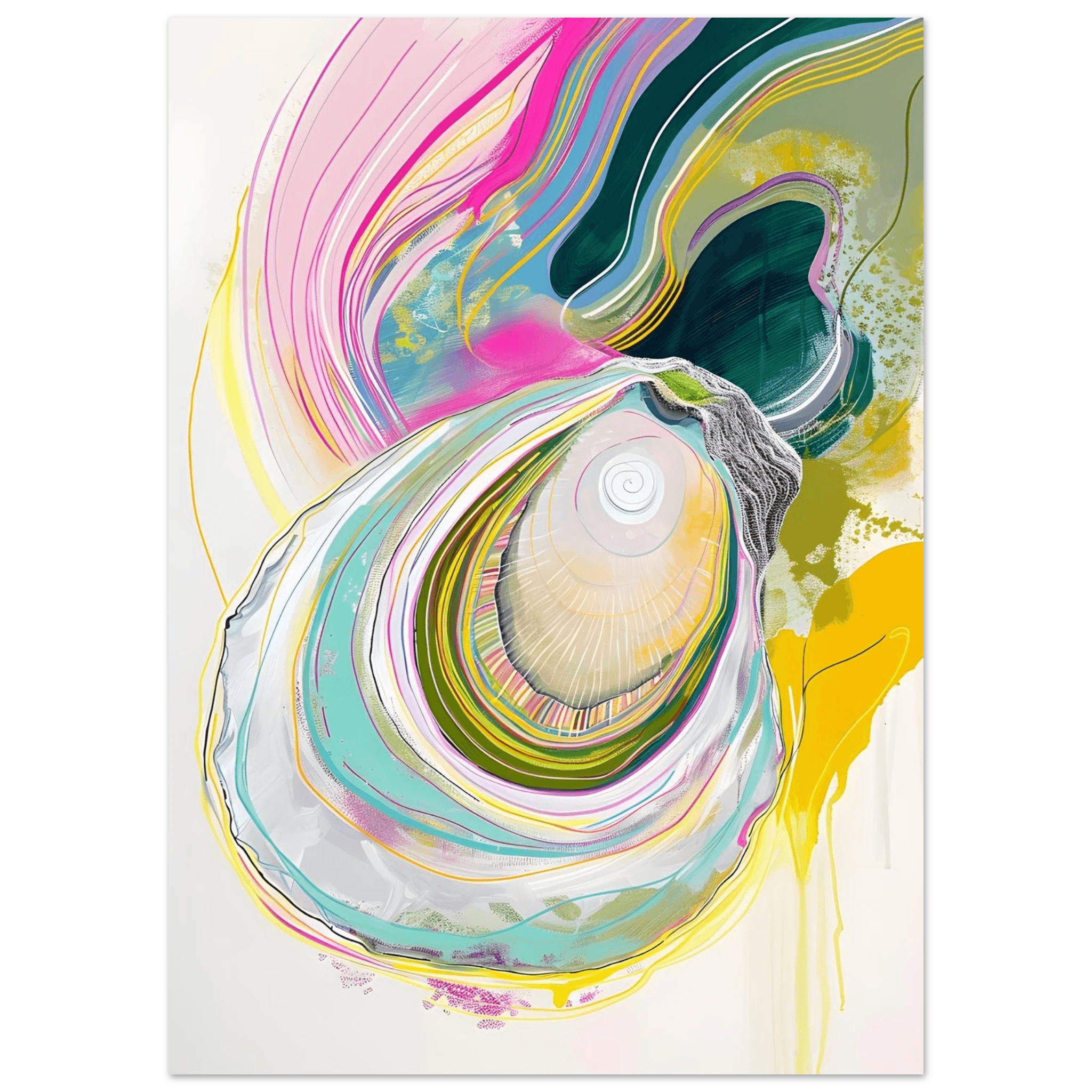 Colorful Oyster - Poster - Arthena
