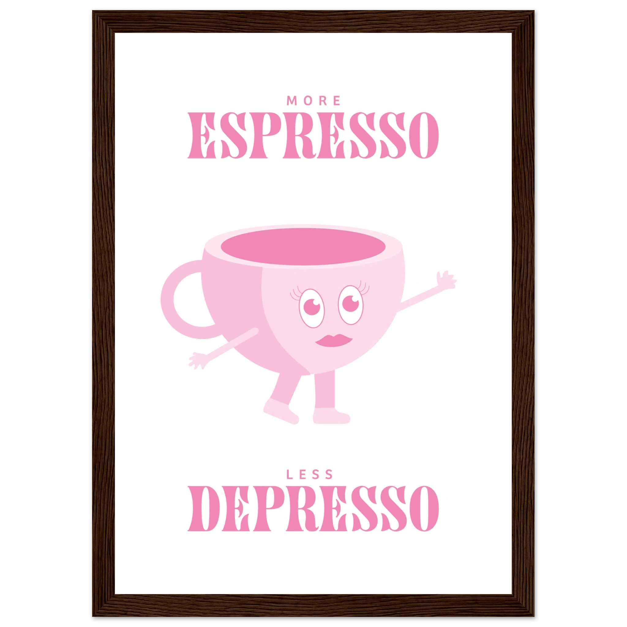 More Espresso Less Depresso - Poster - Arthena