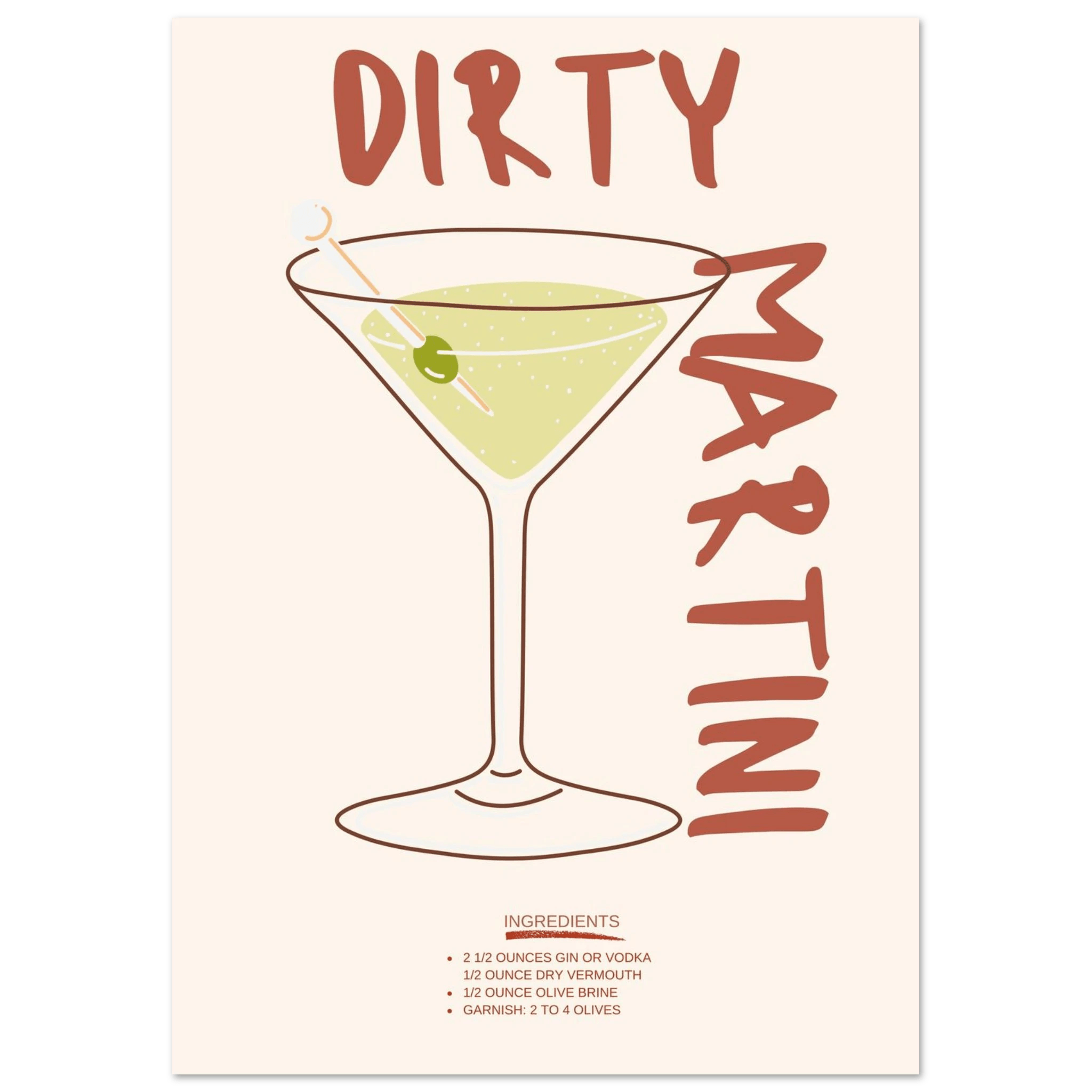 Dirty Martini - Poster - Arthena