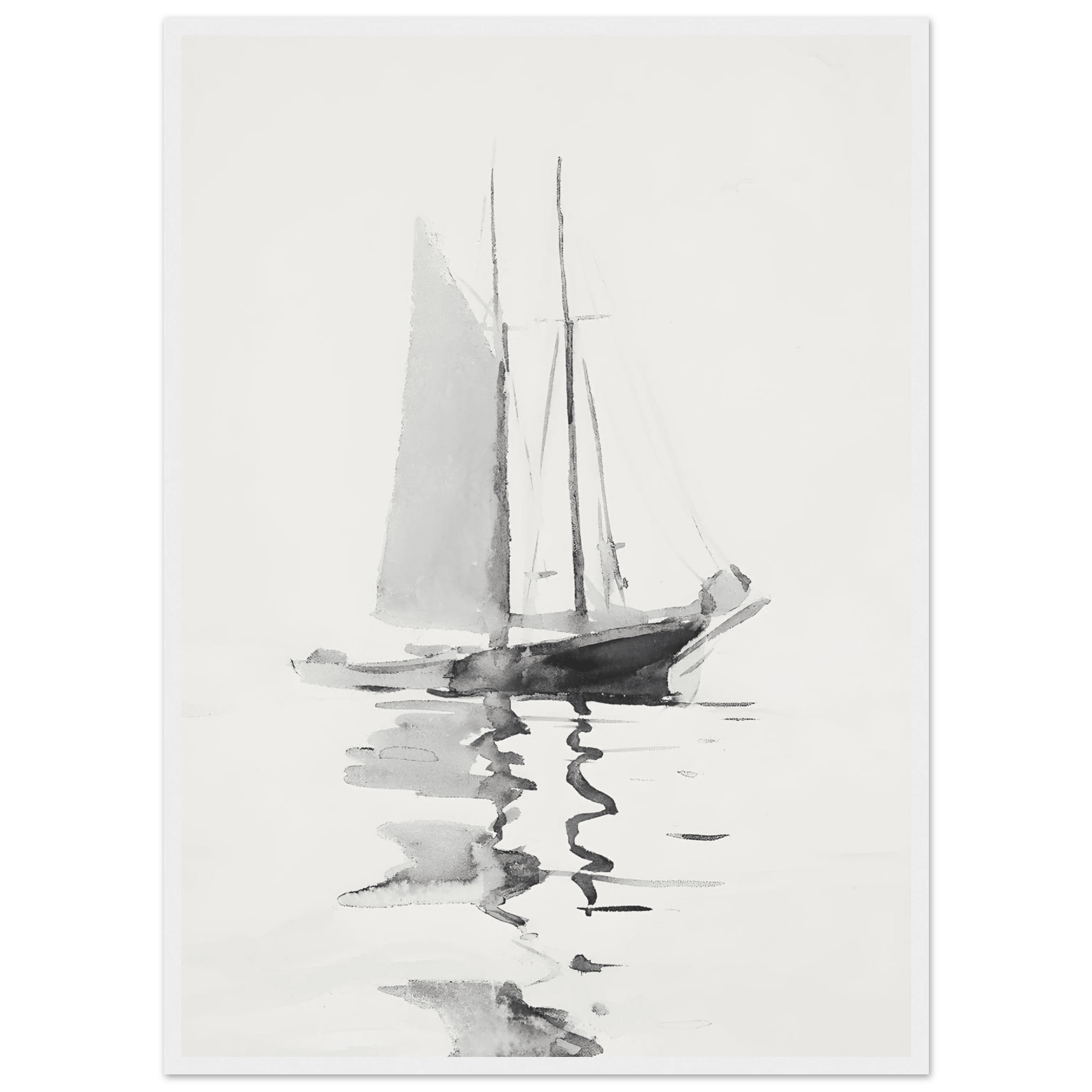 Abstract boat - Poster - Arthena