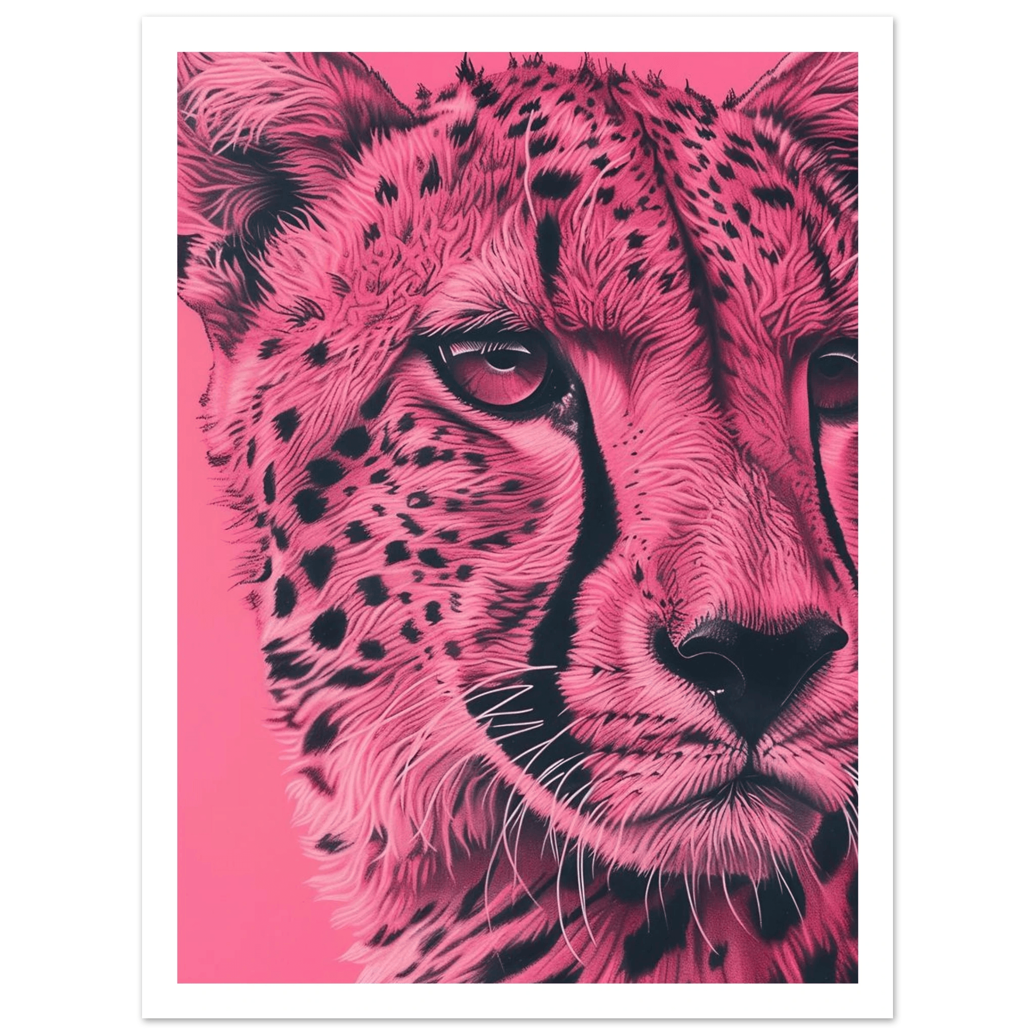 A Pink Cheetah - Poster - Arthena