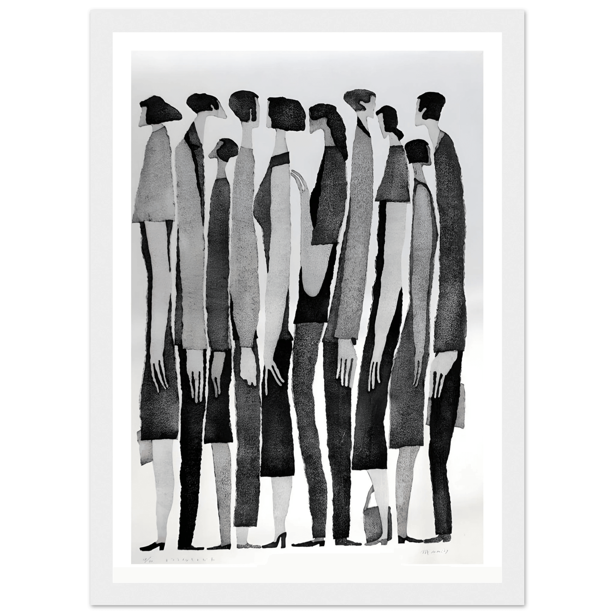 Silent Crowd - Poster - Arthena