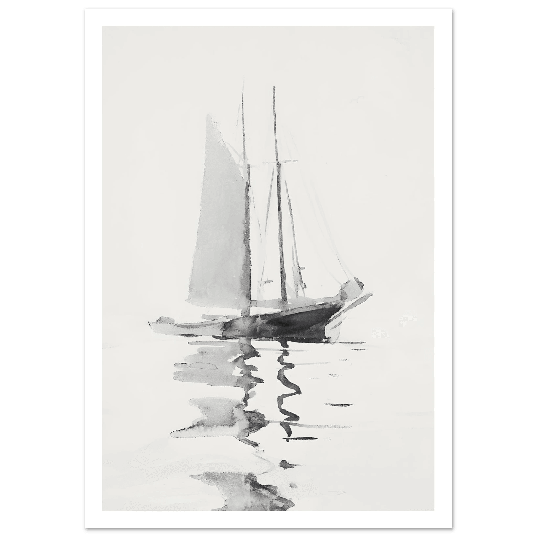 Abstract boat - Poster - Arthena