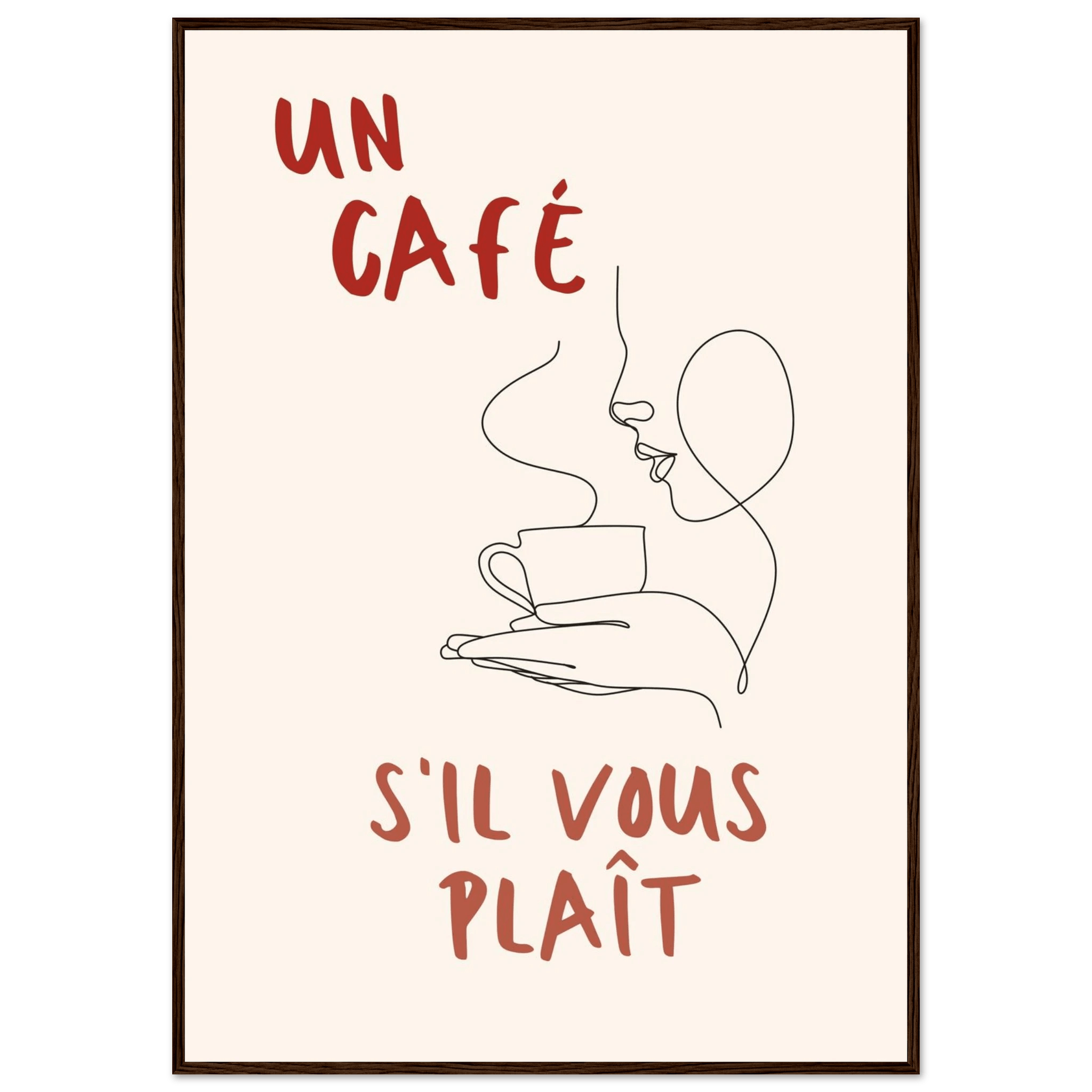 Un Café S'il Vous Plait - Poster - Arthena
