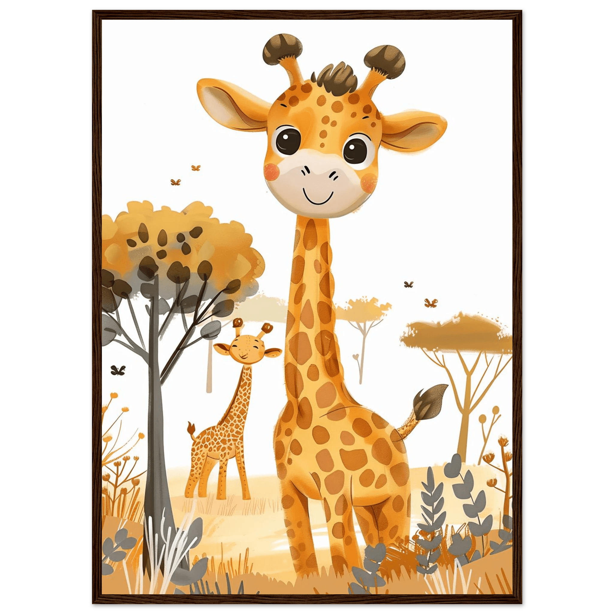 Friendly Giraffe - Poster - Arthena