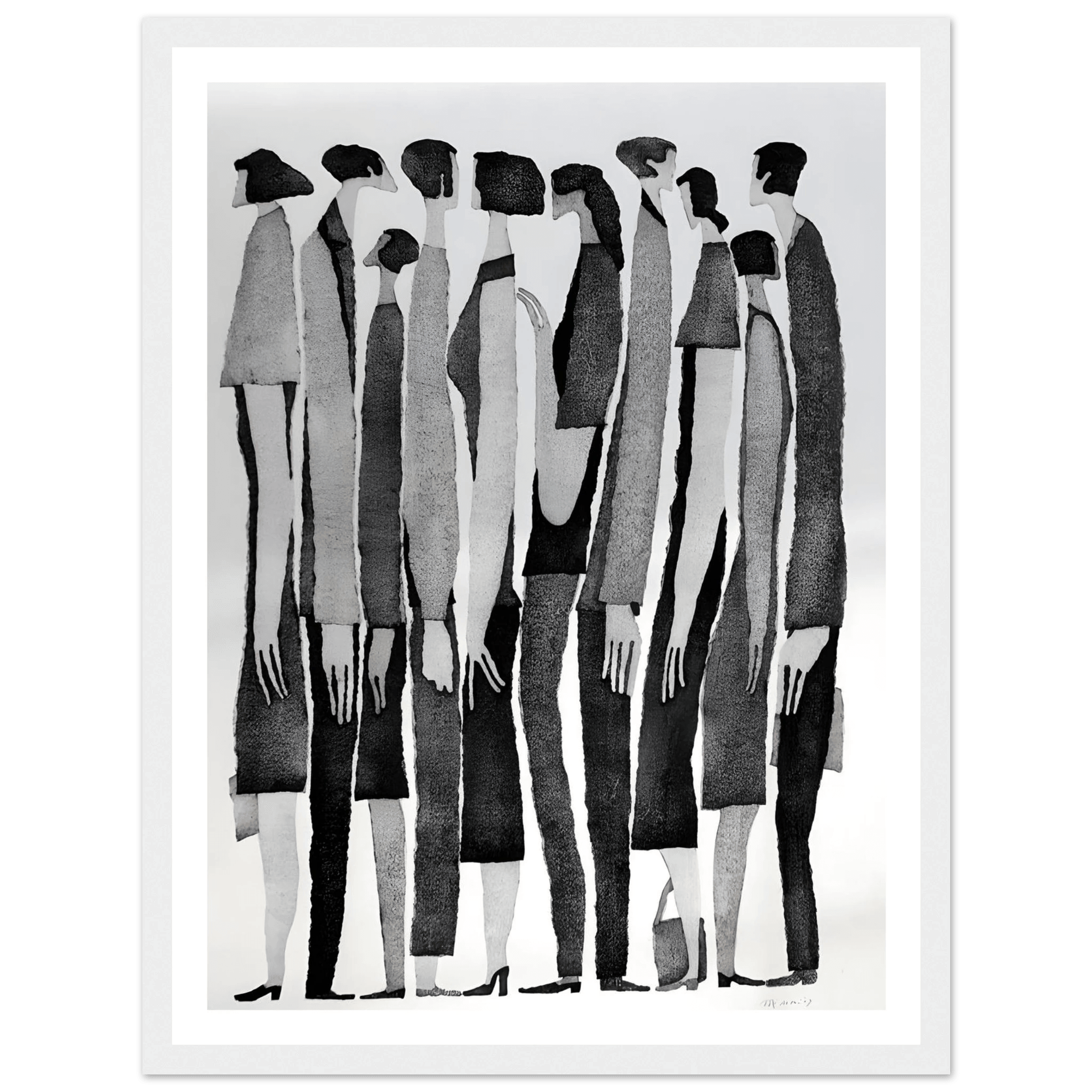 Silent Crowd - Poster - Arthena