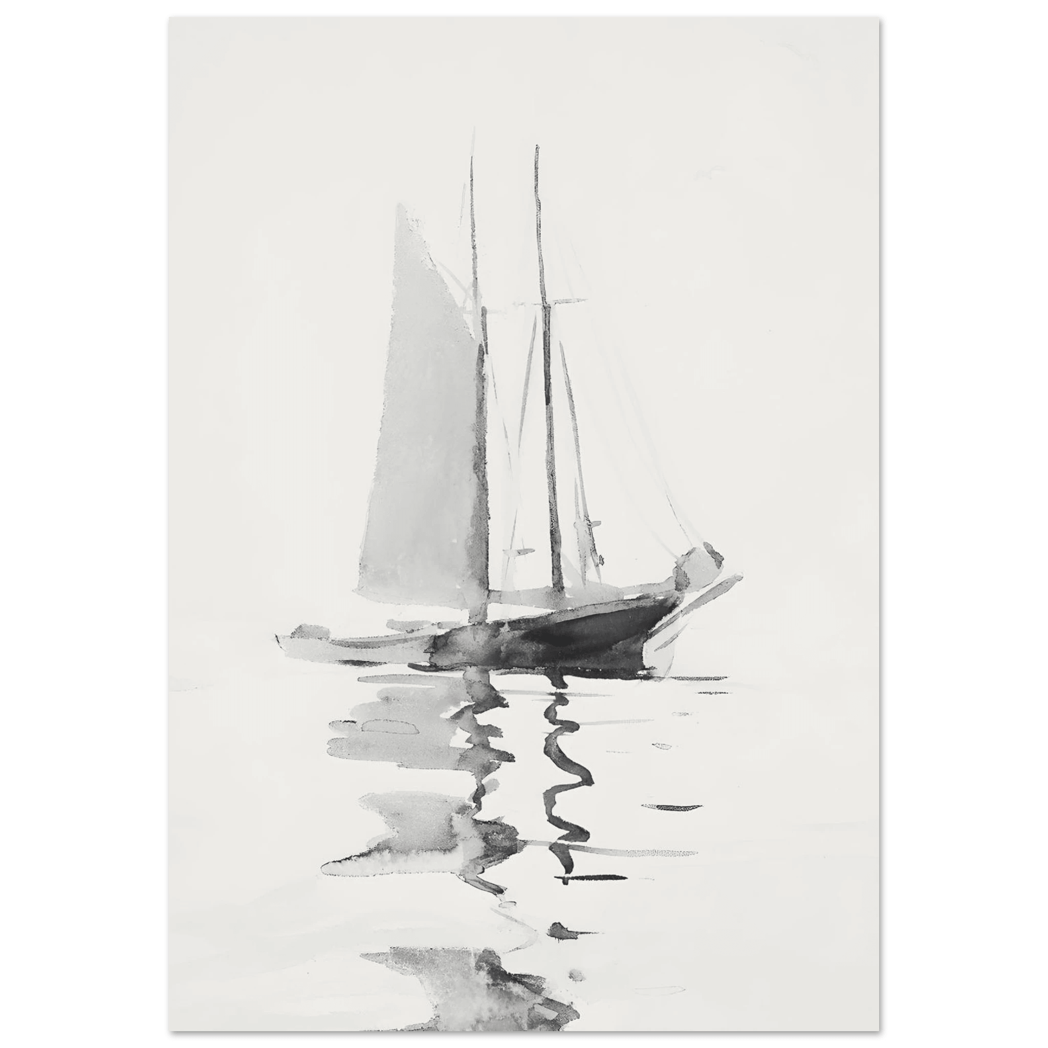 Abstract boat - Poster - Arthena