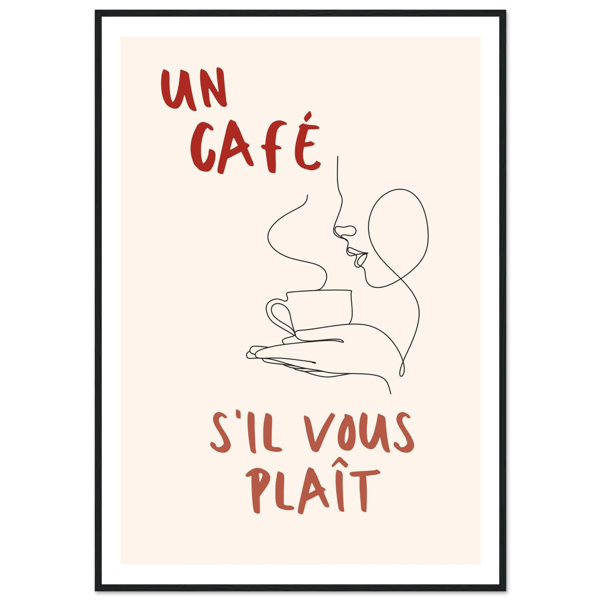 Un Café S'il Vous Plait - Poster - Arthena