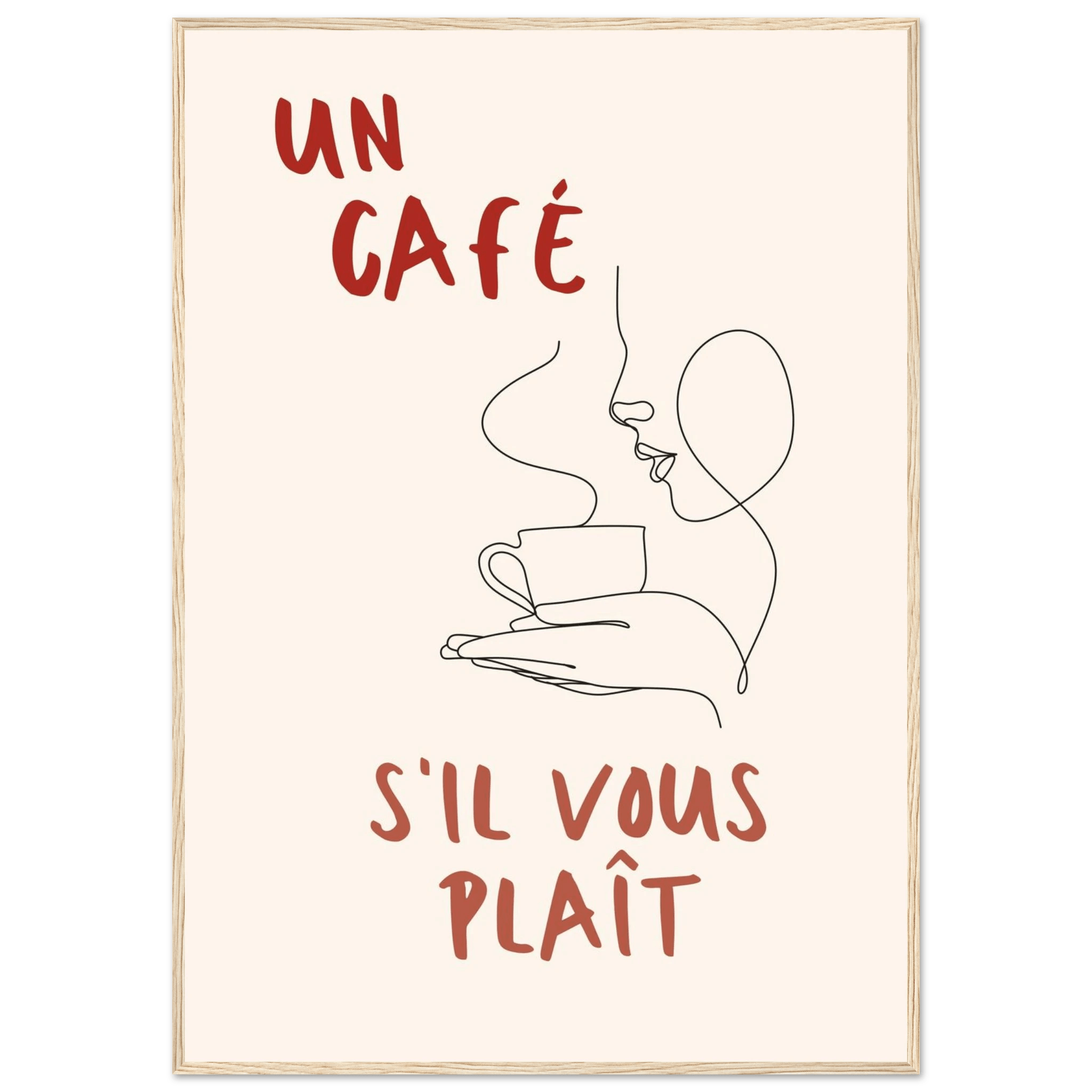 Un Café S'il Vous Plait - Poster - Arthena