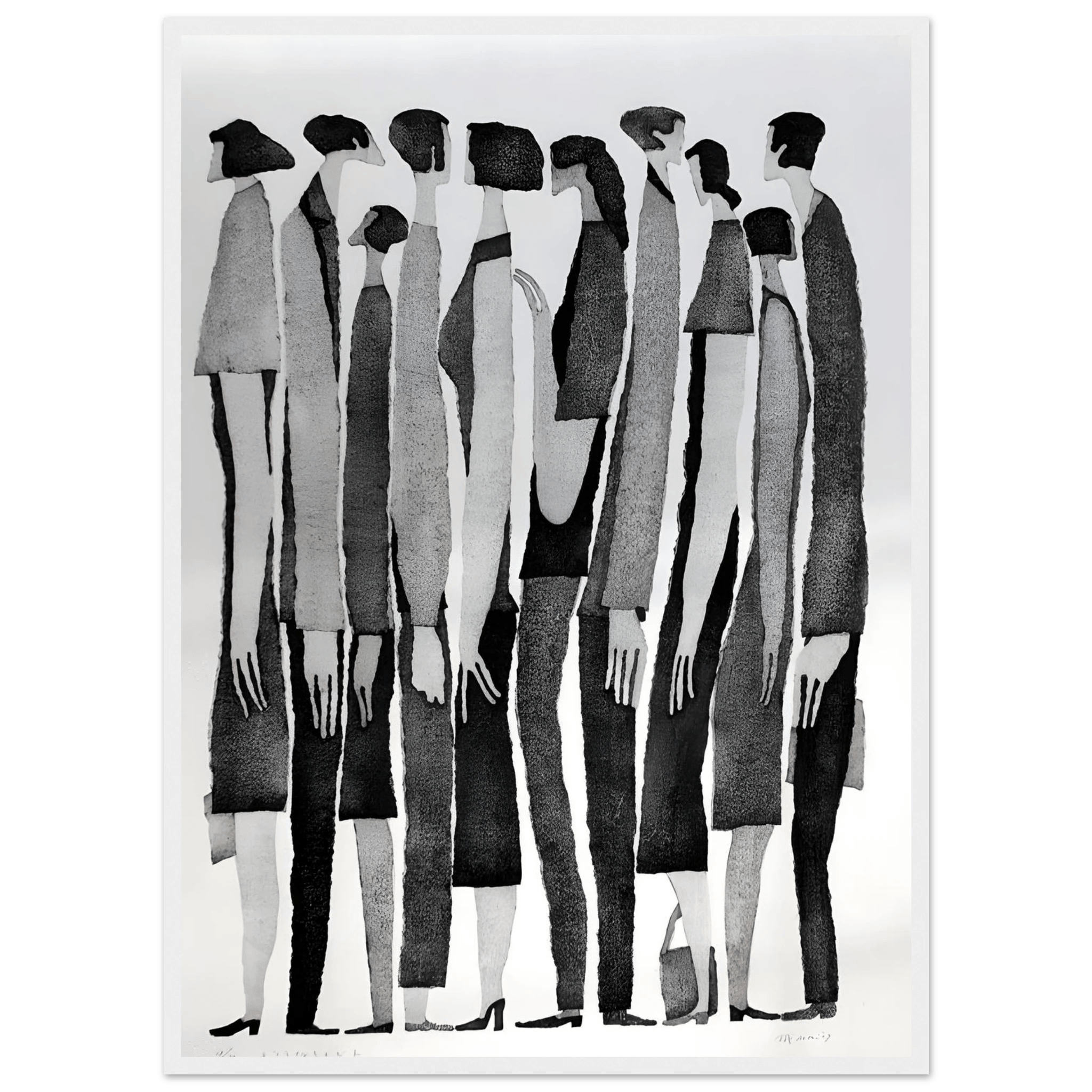 Silent Crowd - Poster - Arthena
