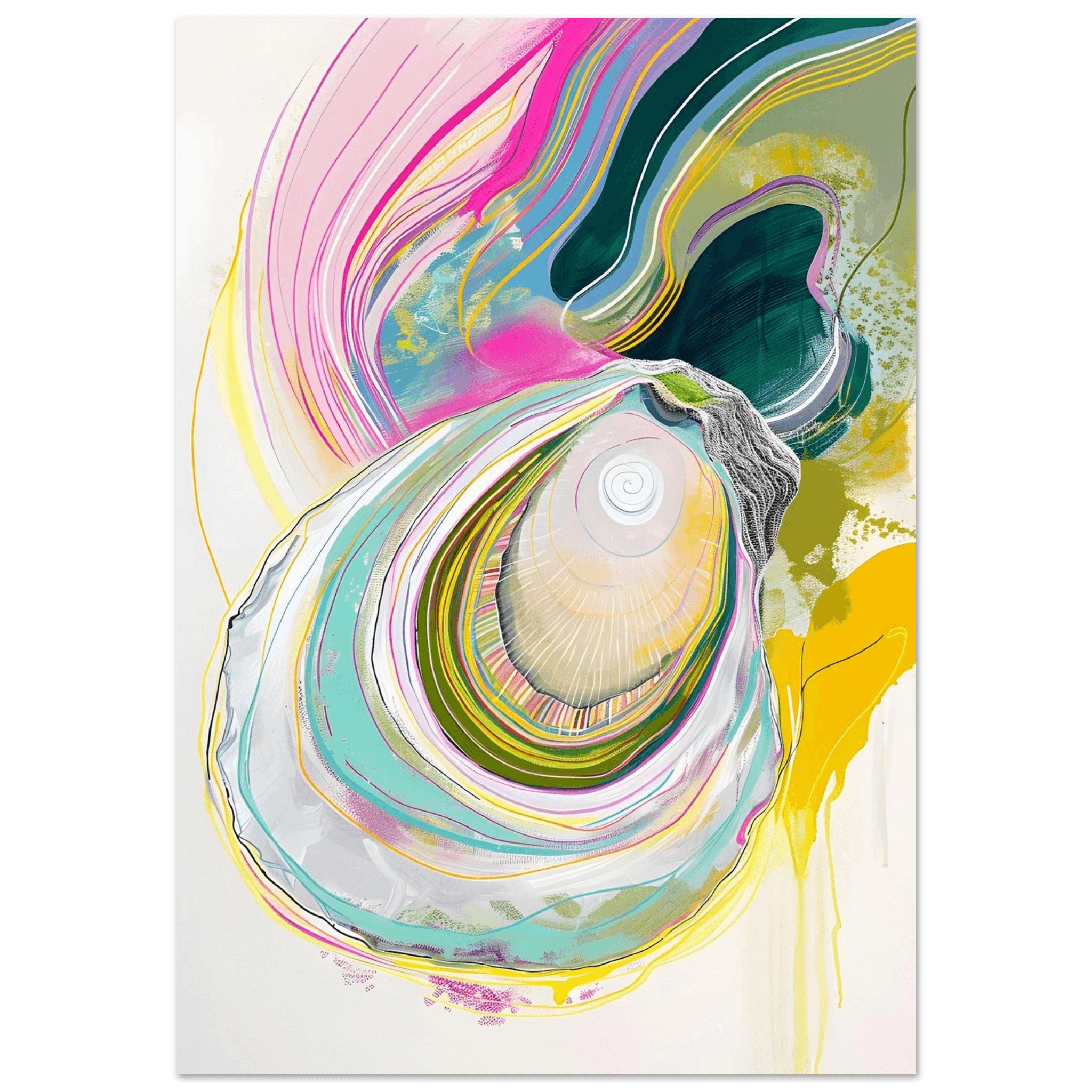 Colorful Oyster - Poster - Arthena