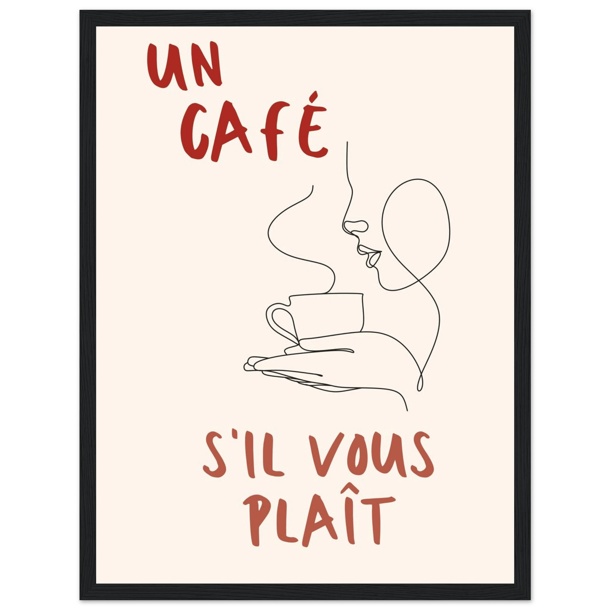 Un Café S'il Vous Plait - Poster - Arthena