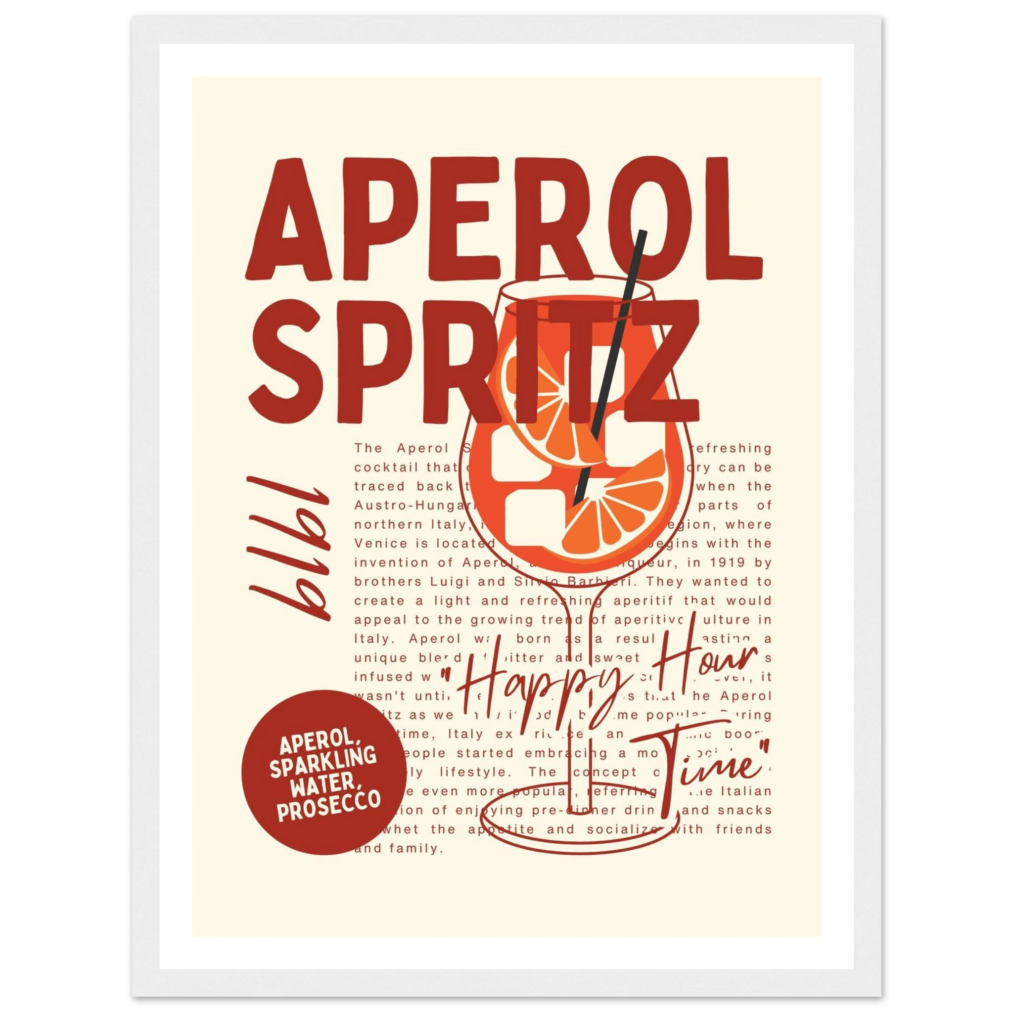 Aperol Spritz 1919 - Poster - Arthena