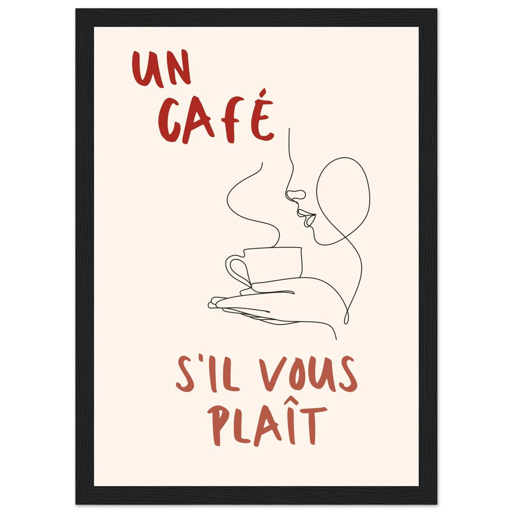 Un Café S'il Vous Plait - Poster - Arthena